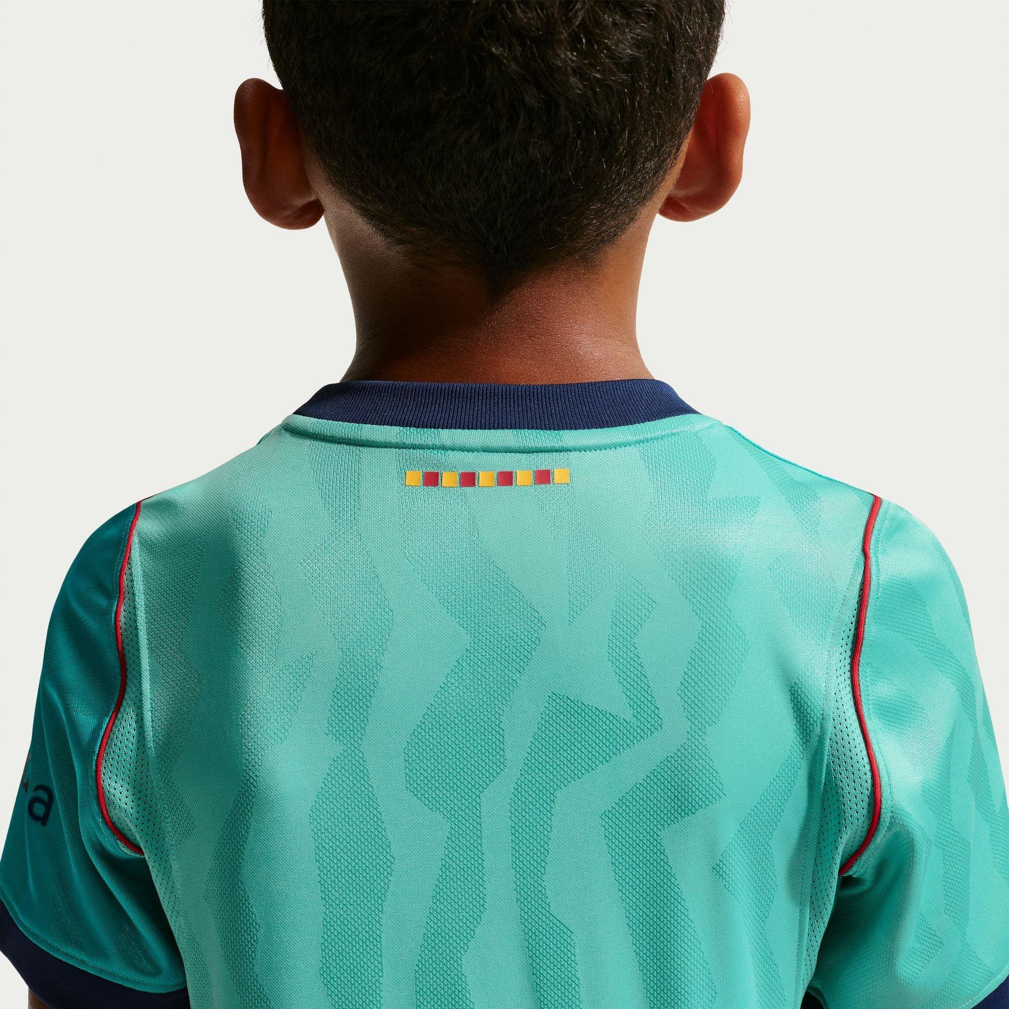 Blauw/Rood - Nike - Kids Barcelona Third 26/27 Short-Sleeve Dri-FIT Football Shirt - 9