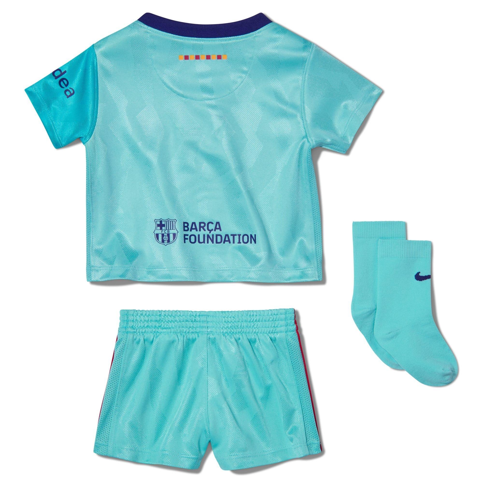 Blu/Rosso - Nike - Kids' FC Barcelona Third 23/24 Jersey, Shorts and Socks Mini Kit - 2