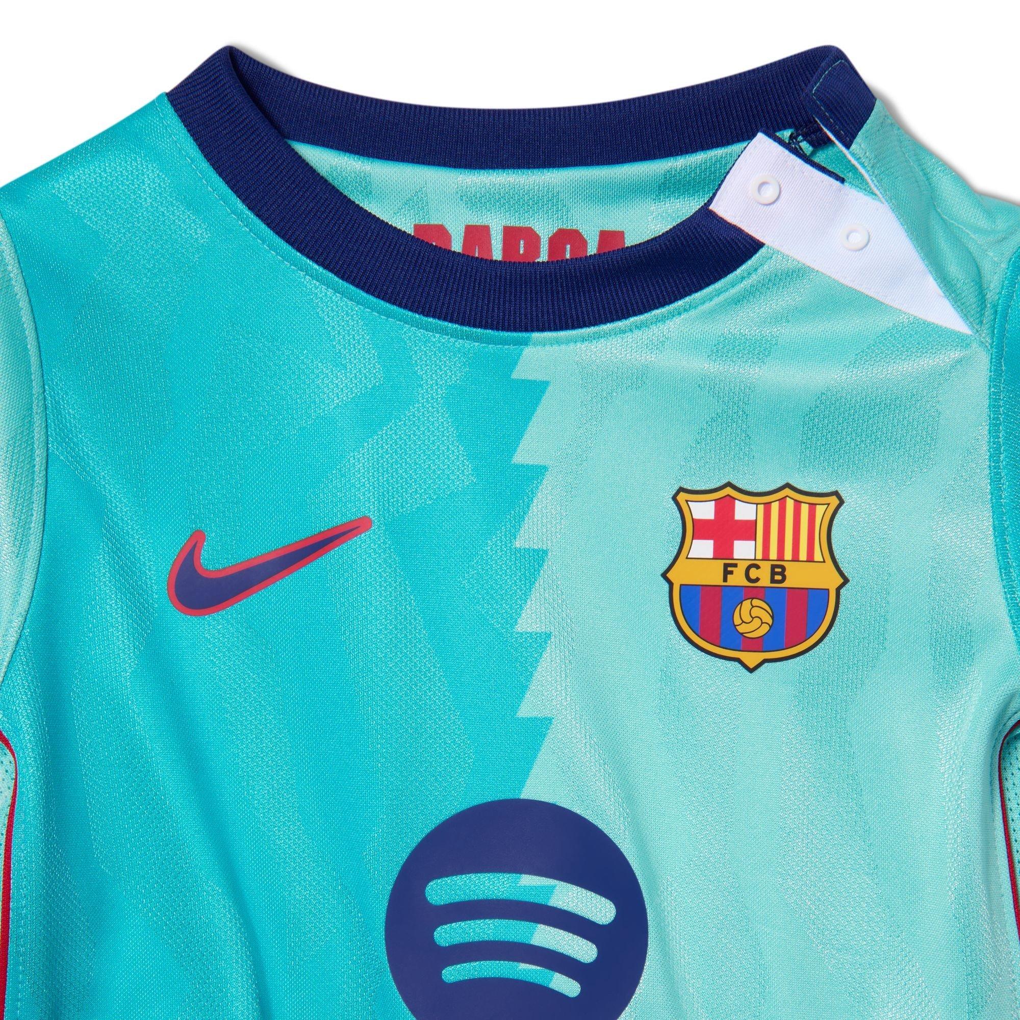 Blu/Rosso - Nike - Kids' FC Barcelona Third 23/24 Jersey, Shorts and Socks Mini Kit - 3