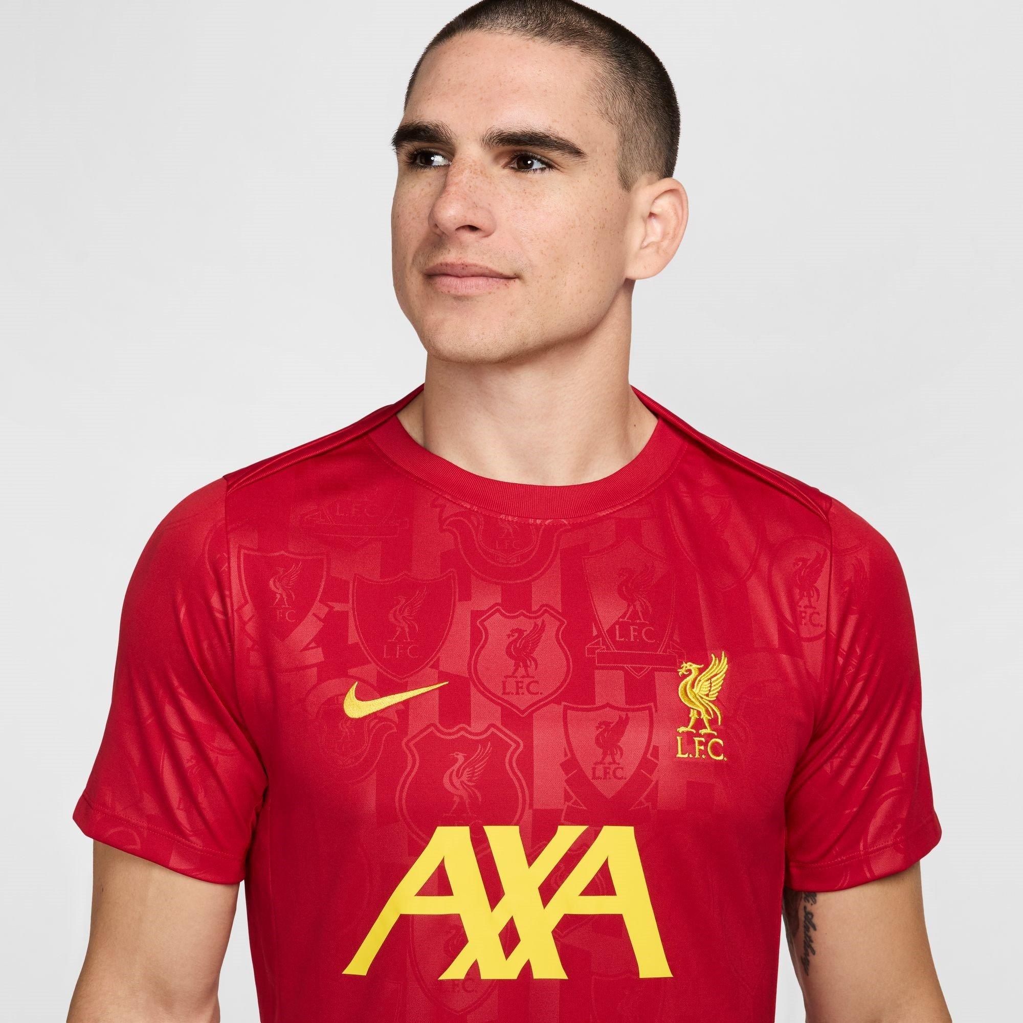 Red - Nike - Liverpool Academy Pro Pre Match Shirt 2024 2025 Adults - 5