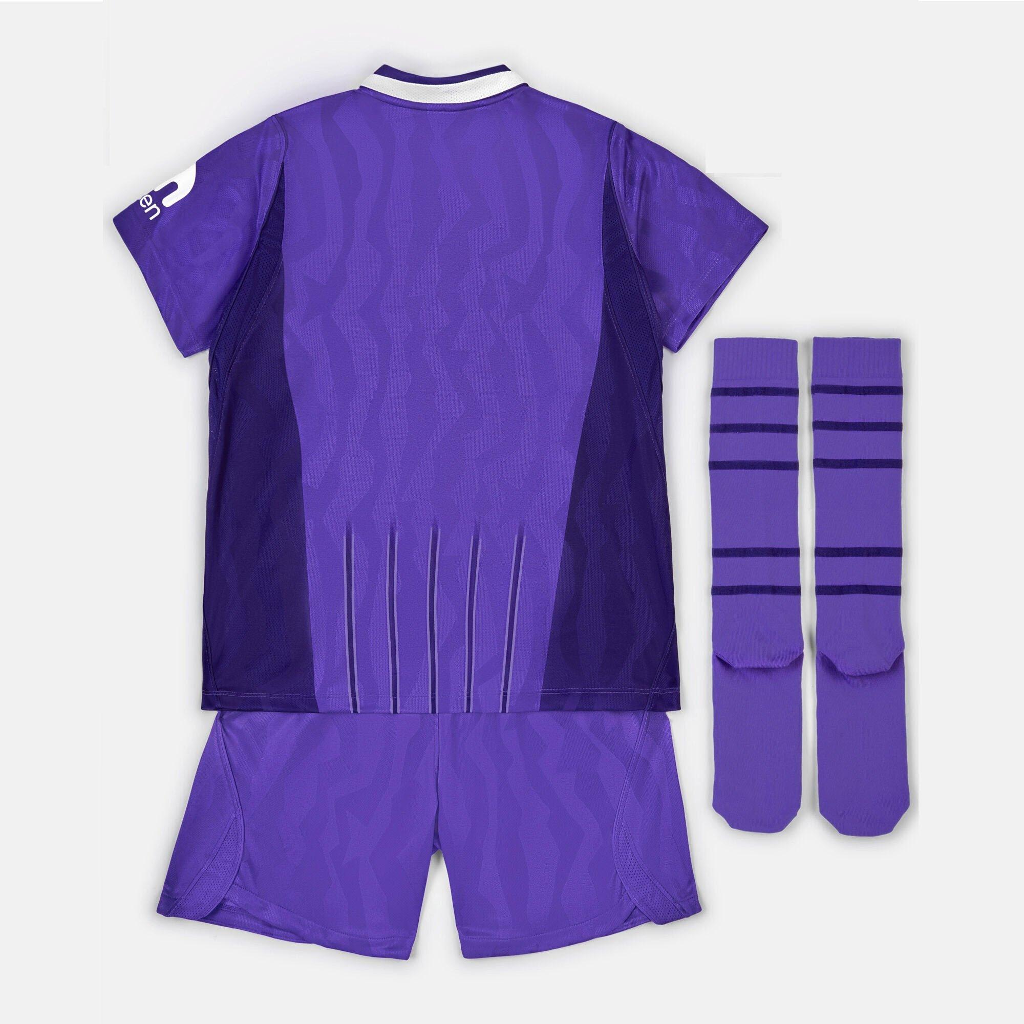 Violet/Blanc - Nike - Kids' Tottenham Hotspur Third 2024/25 Shirt and Shorts Mini Kit - 2
