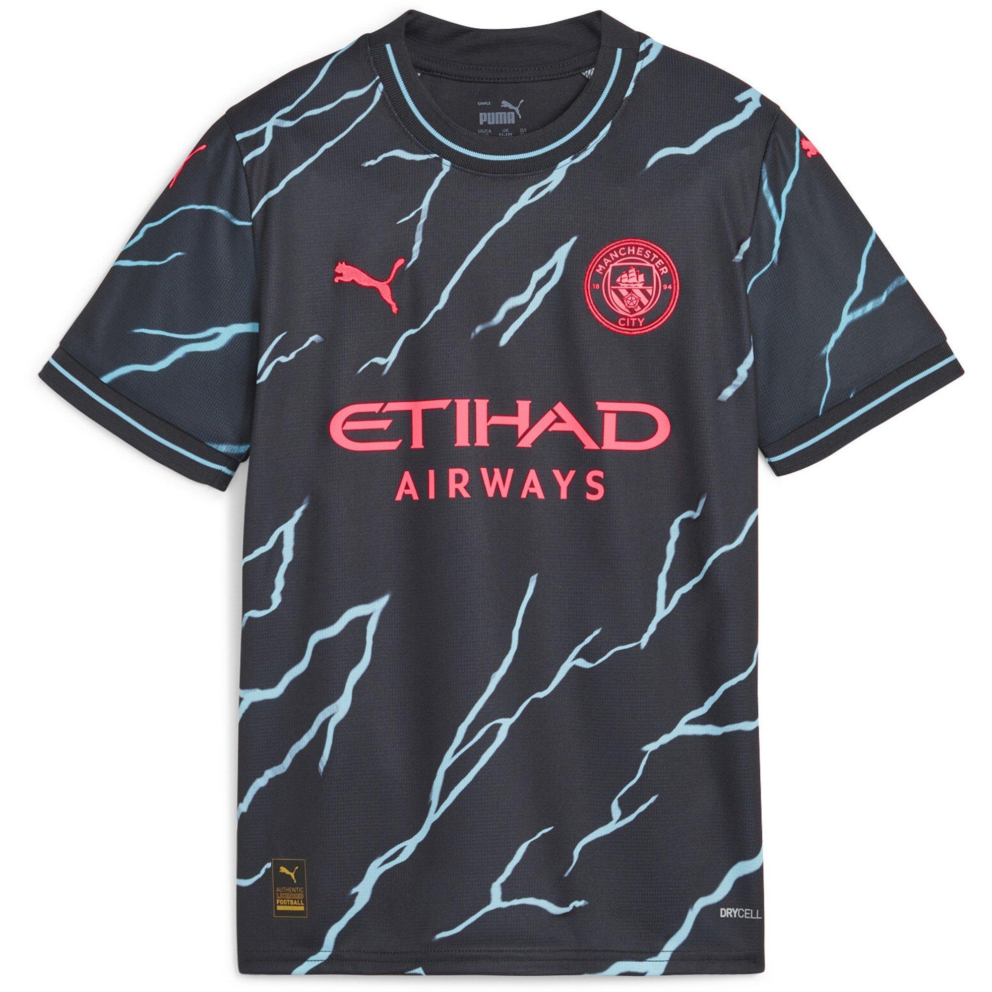 Puma  Kids Mcfc 3Rd Jersey Replica Jr Football Shirt - Dark Navy - 9-10 (M)
