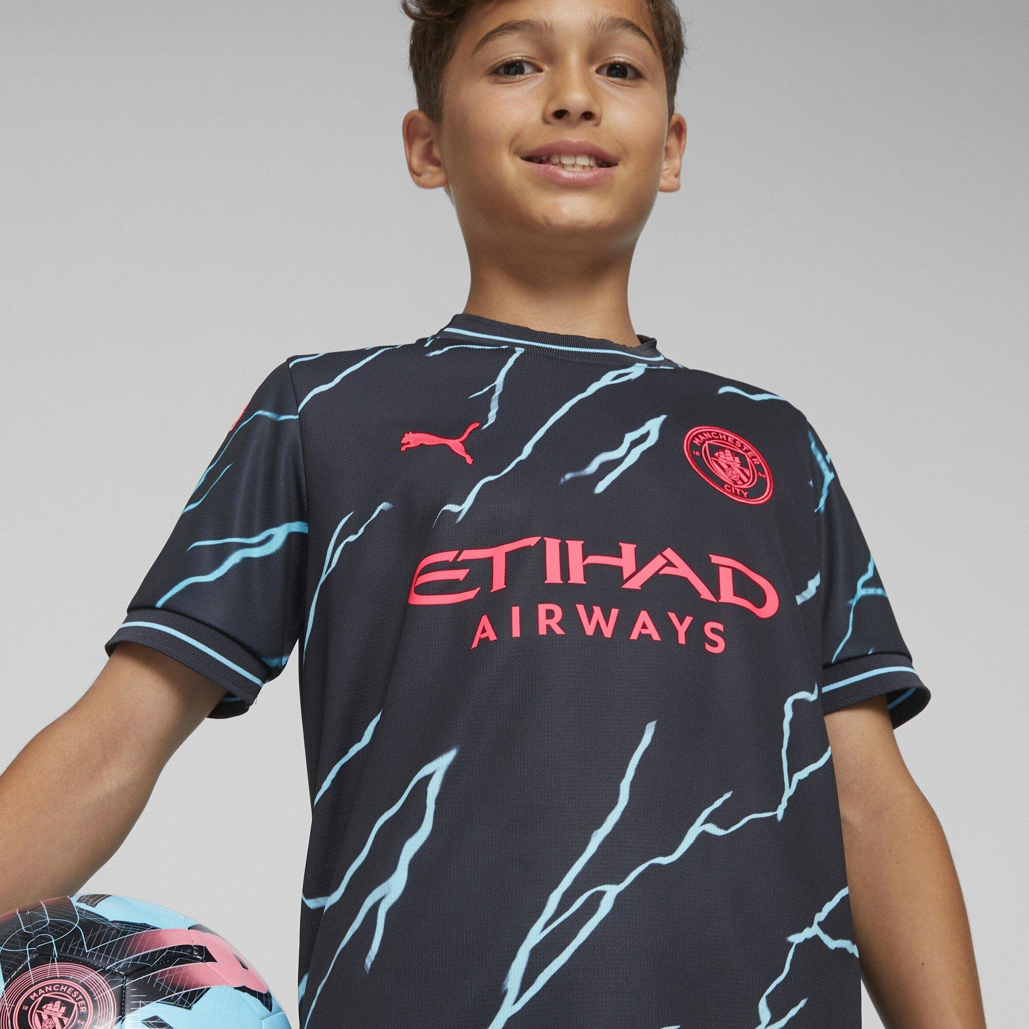 Dark Navy - Puma - Mcfc 3rd Jersey Replica Jr Football Shirt Unisex Kids - 5