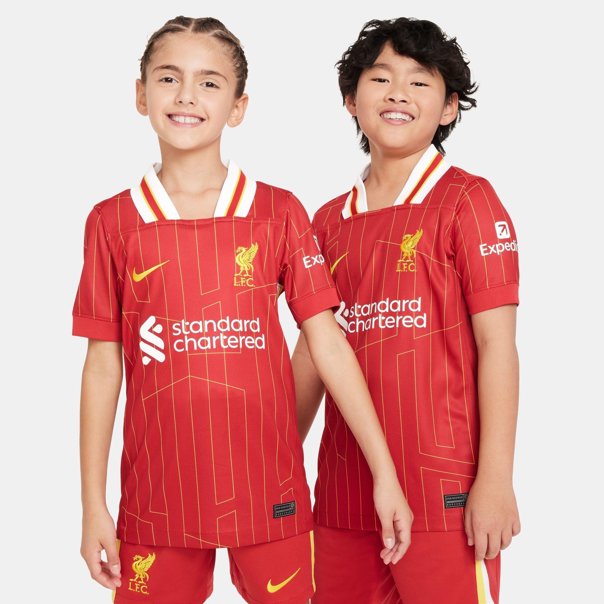 Rød - Nike - Liverpool Home Shirt 2024 2025 Juniors - 3