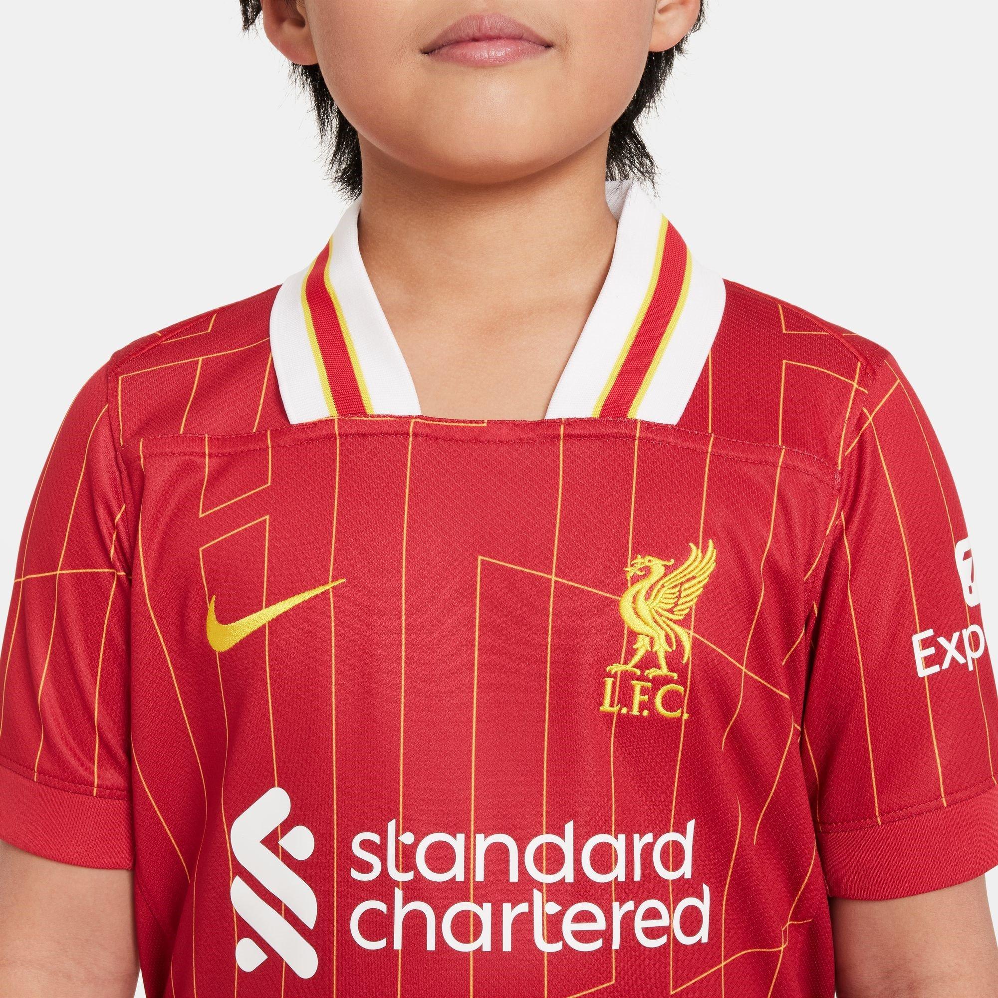 Rød - Nike - Liverpool Home Shirt 2024 2025 Juniors - 6