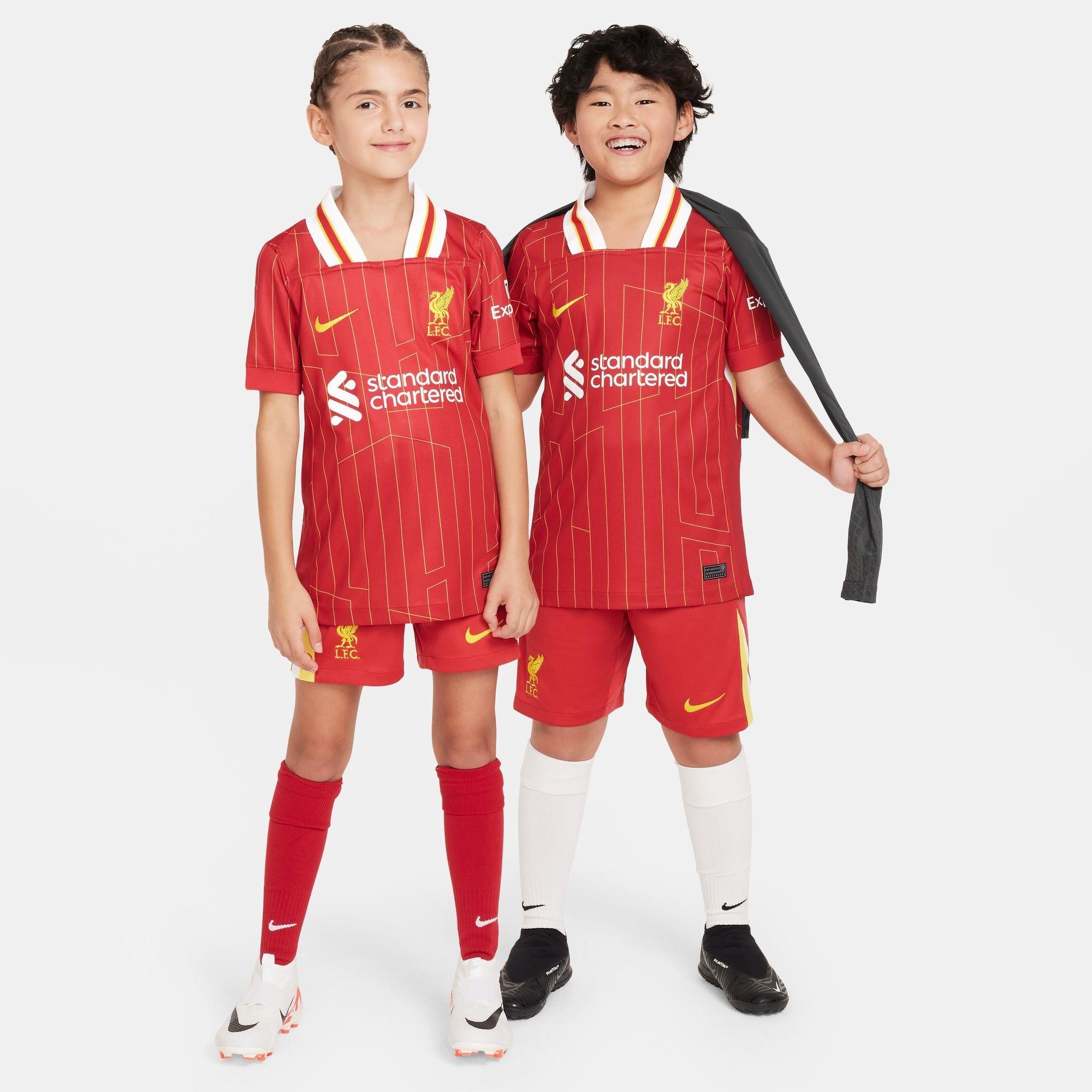 Rød - Nike - Liverpool Home Shirt 2024 2025 Juniors - 8