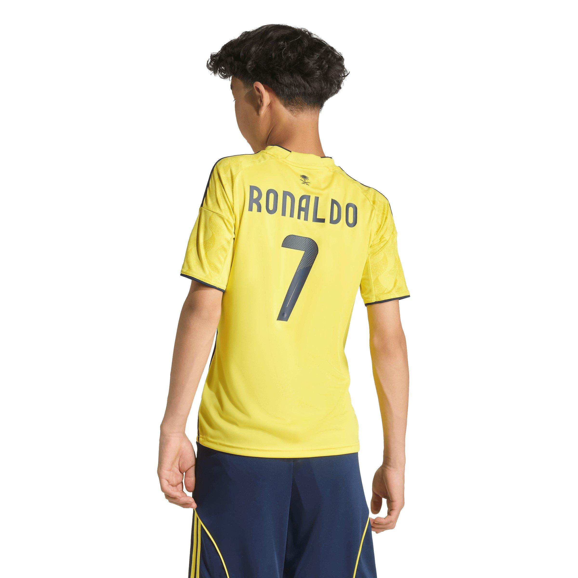 Yellow/Blue - adidas - Al Nassr  Ronaldo Home Shirt 2025 2026 Juniors - 4