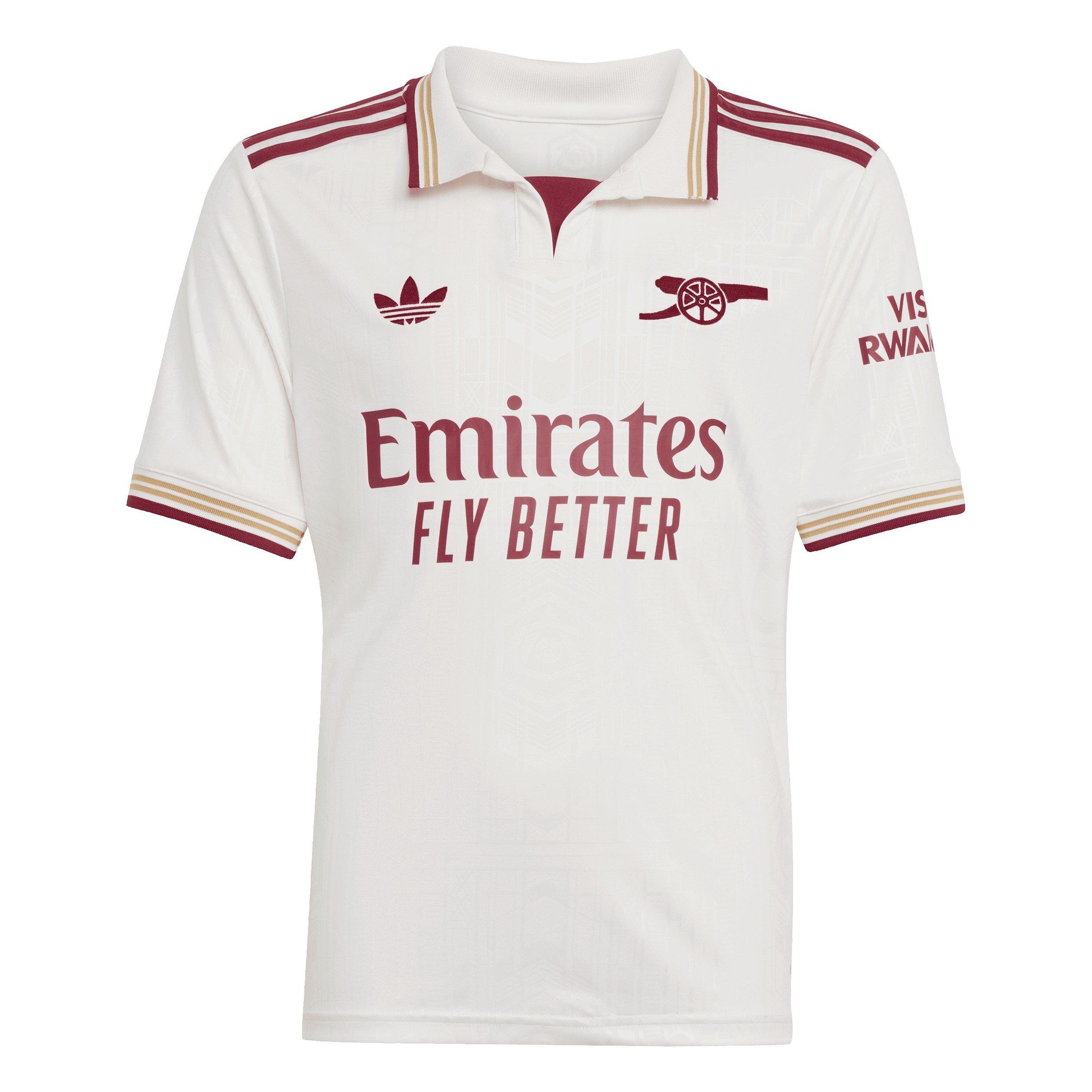 White/Red - adidas - Arsenal Third Shirt 2025 2026 Juniors - 1