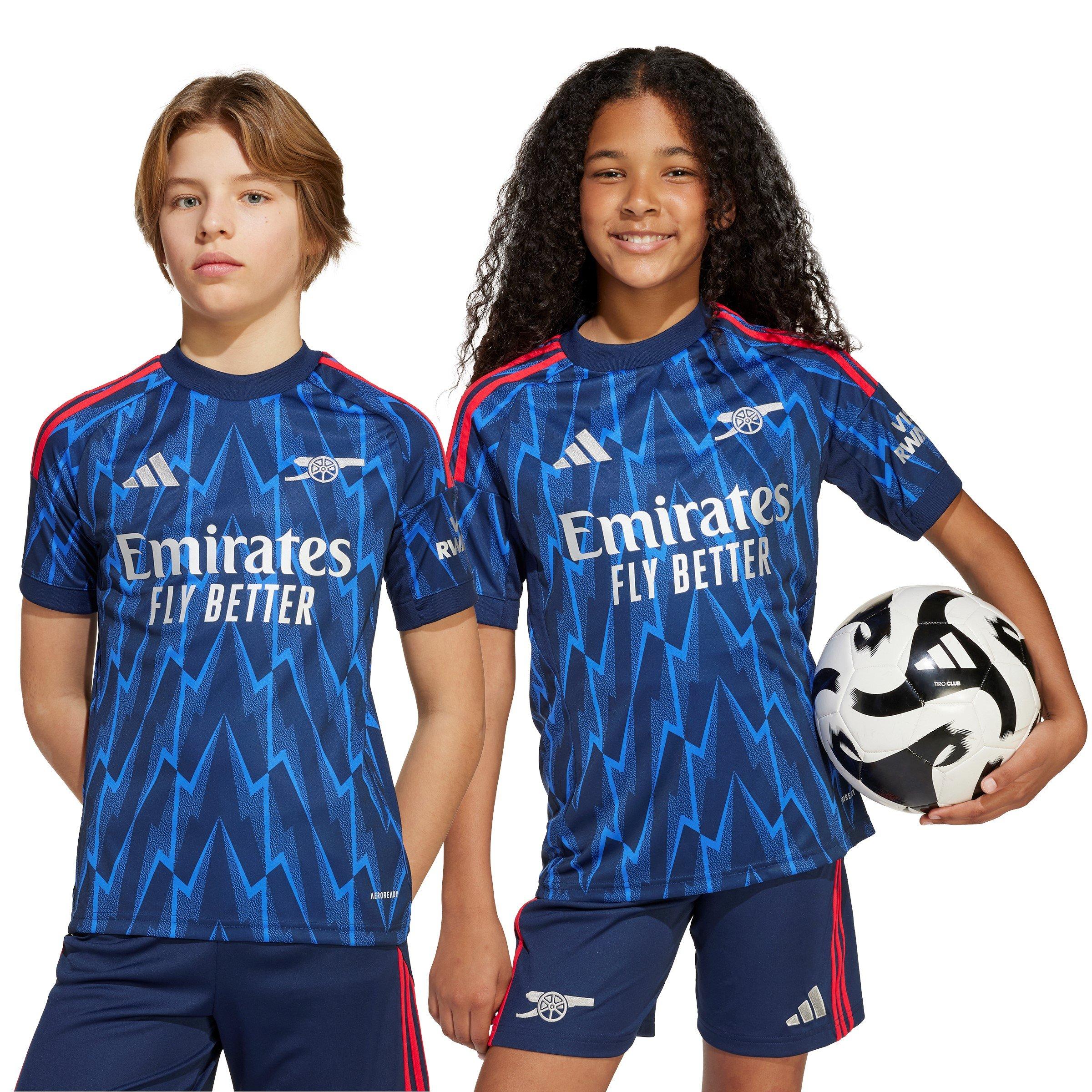 Blue/Grey - adidas - Arsenal Away Football Shirt 2025 2026 Juniors - 3