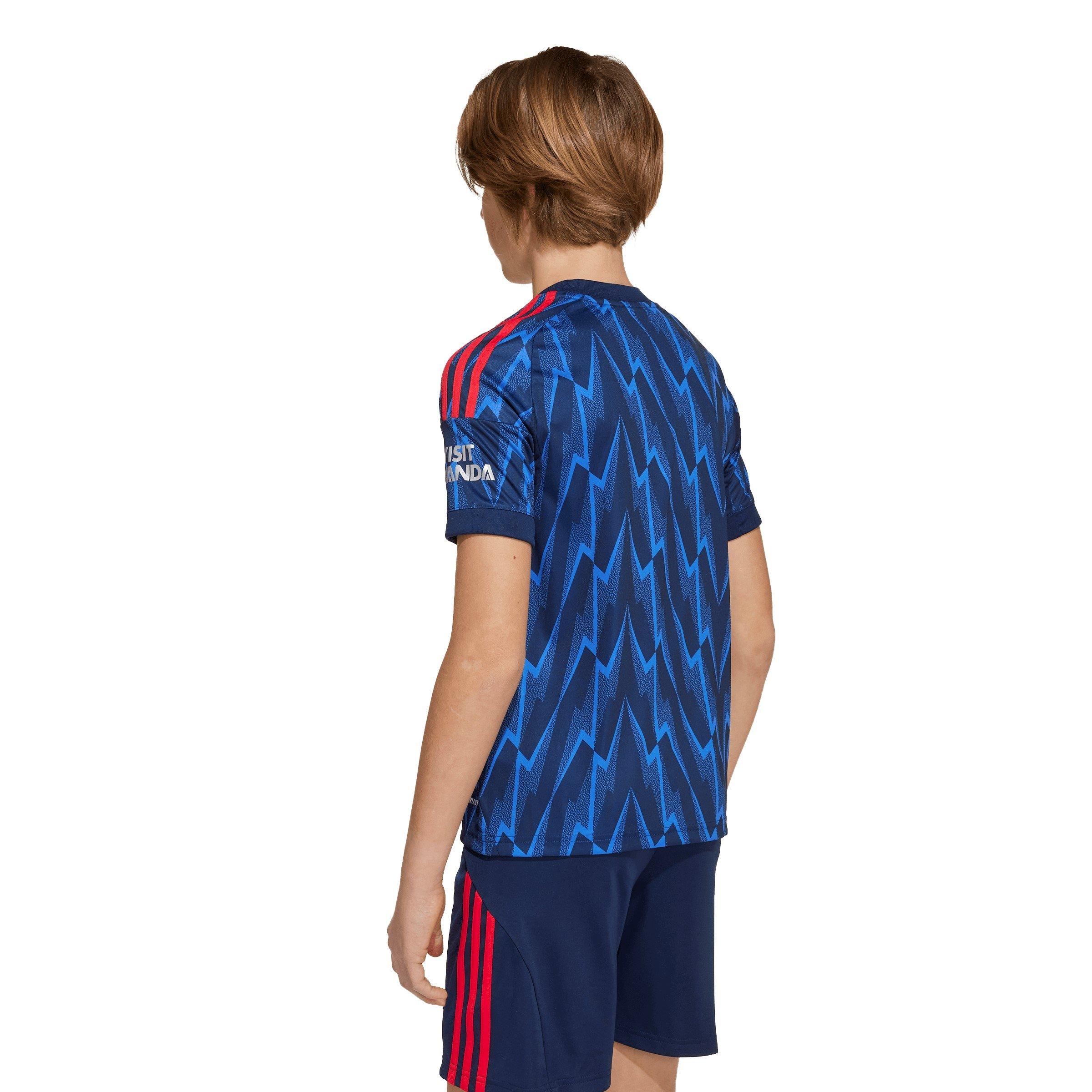 Blue/Grey - adidas - Arsenal Away Football Shirt 2025 2026 Juniors - 6