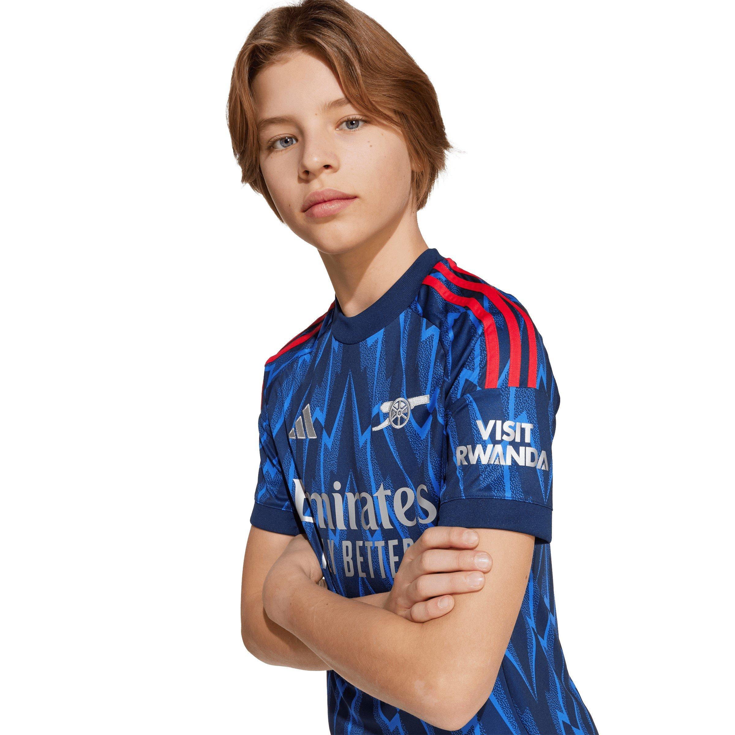 Blue/Grey - adidas - Arsenal Away Football Shirt 2025 2026 Juniors - 8