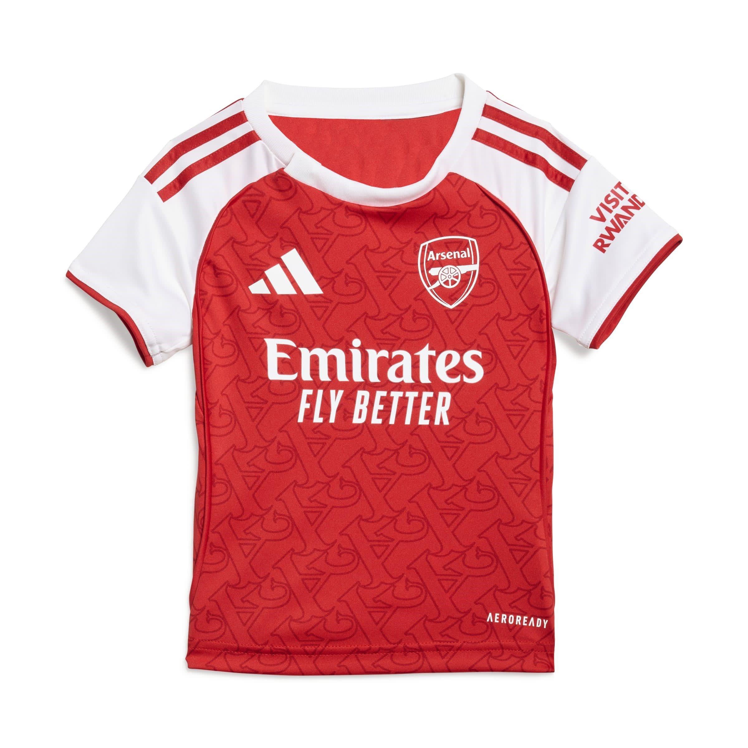Rood/Wit - adidas - Arsenal Home Shirt & Shorts 2025 2026 Babies - 2