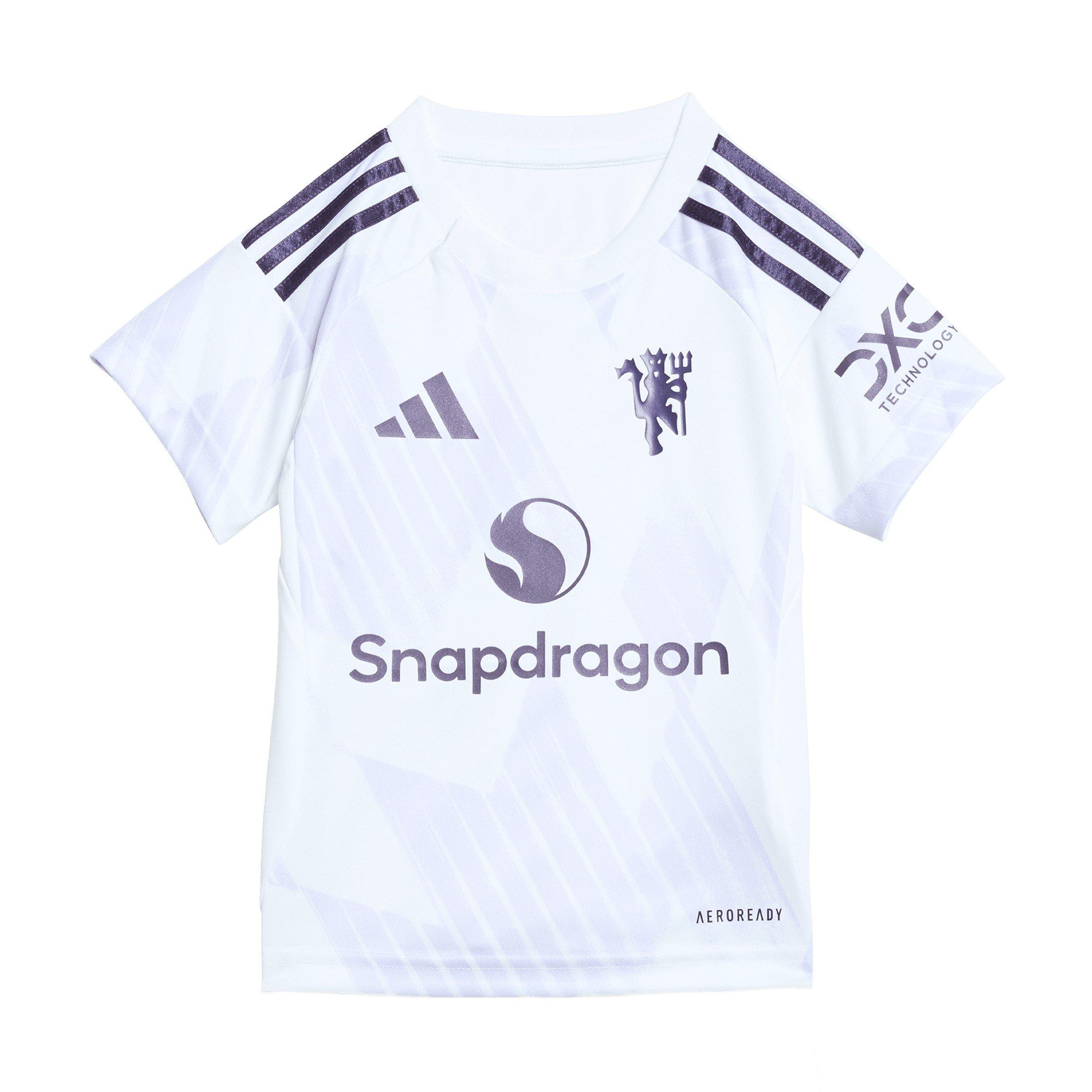 White - adidas - Manchester United Away Minikit 2025 2026 Babies - 2