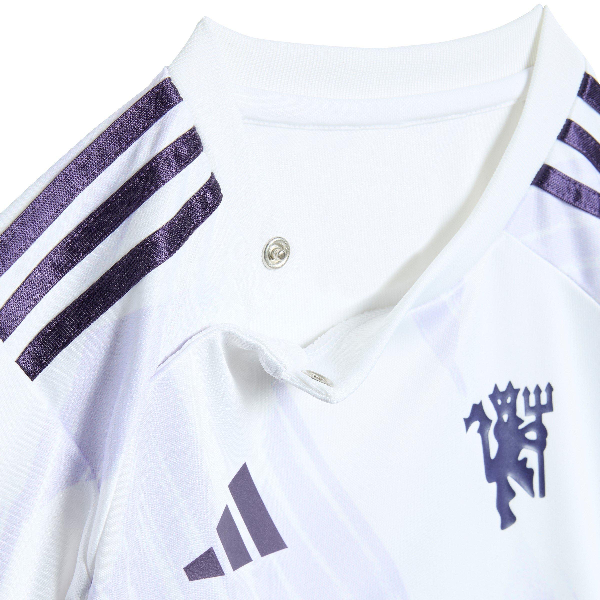 White - adidas - Manchester United Away Minikit 2025 2026 Babies - 5