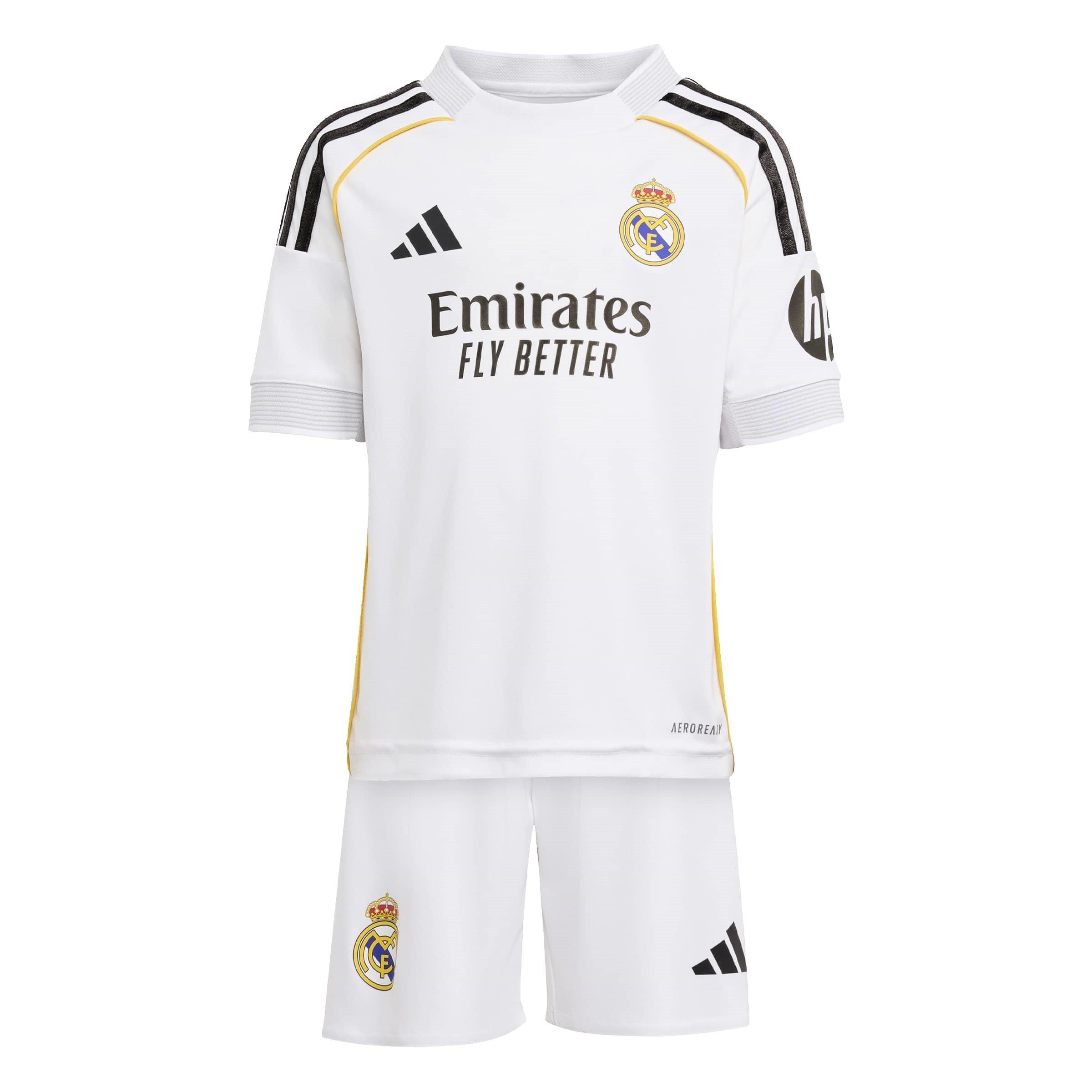 Adidas  Real Madrid Home Minikit 2025 2026 Infants - White - 3-4 Years
