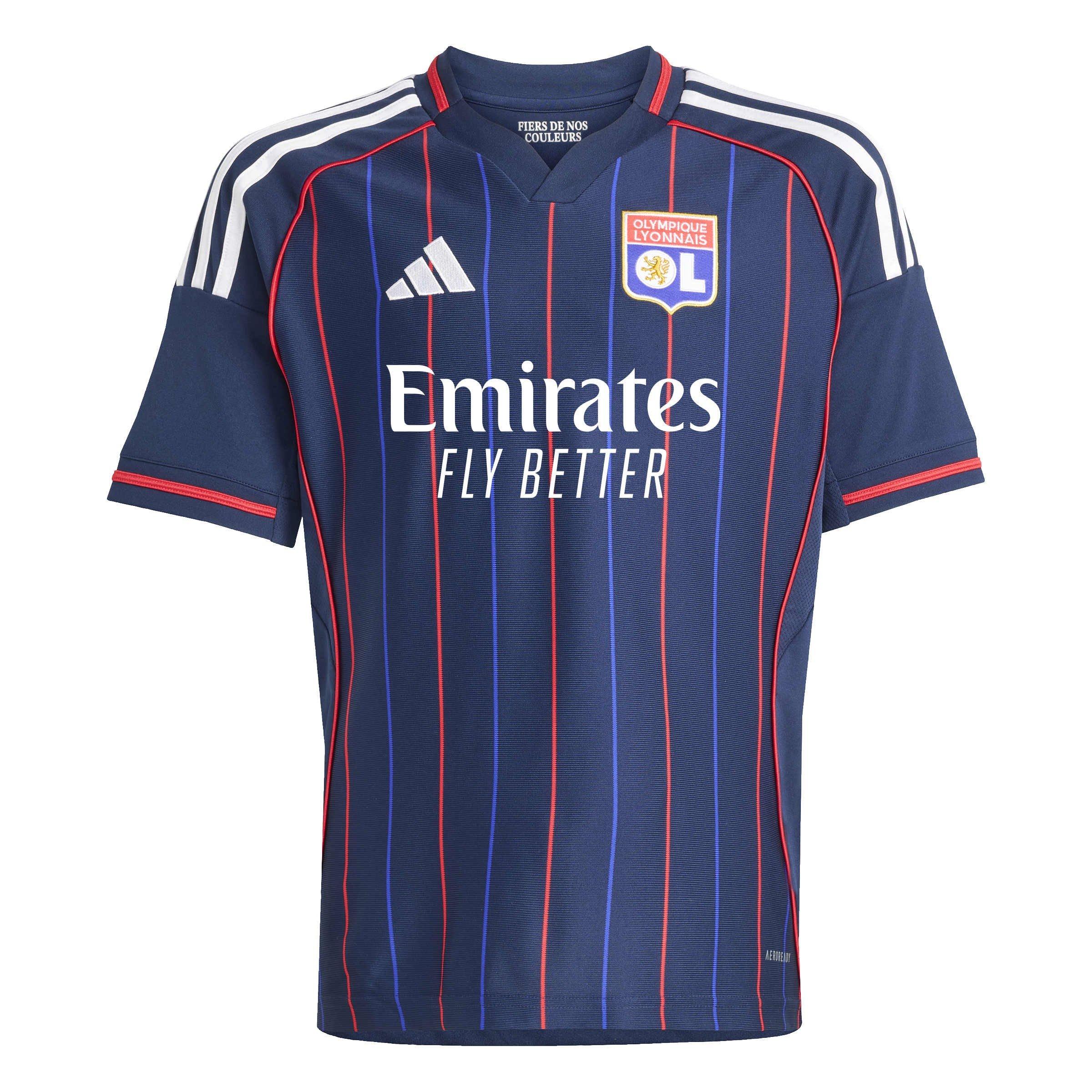 Blue - adidas - Olympique Lyon Away Shirt 2025 2026 Juniors - 1