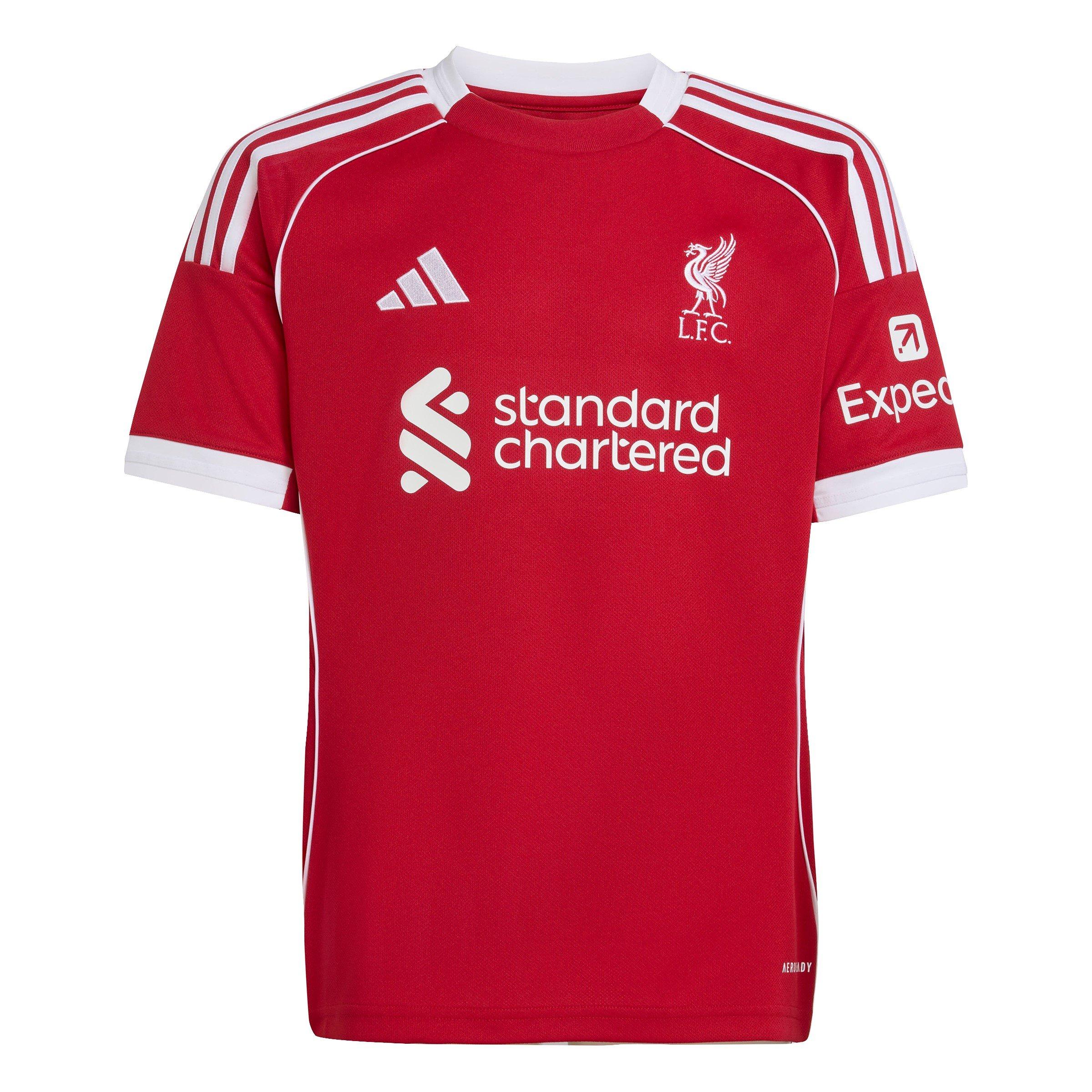 Red - adidas - Liverpool Home Shirt 2025 2026 Juniors - 1