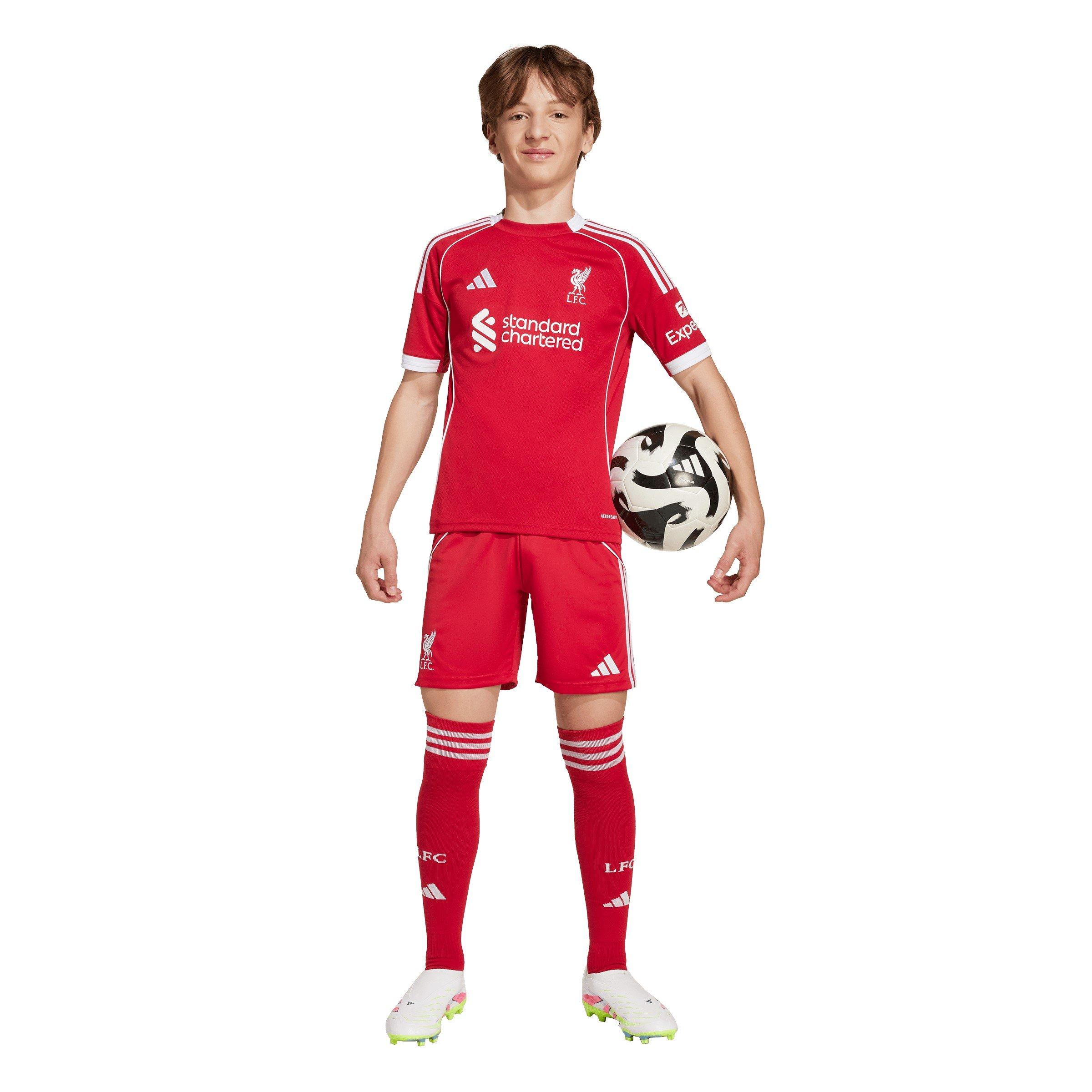 Rød - adidas - Liverpool Home Shirt 2025 2026 Juniors - 7