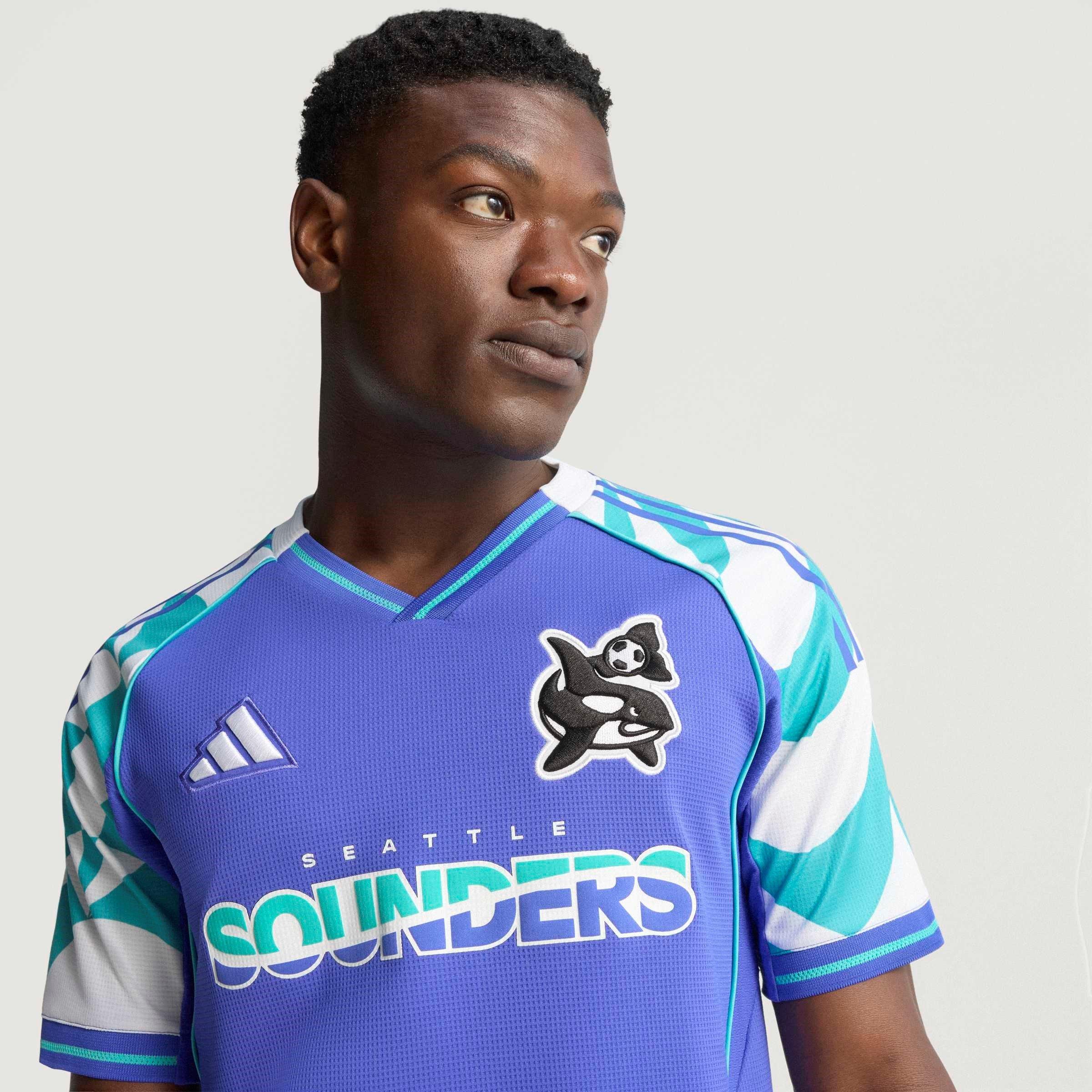 Blue - adidas - Seattle Sounders Authentic Third Shirt 2025 2026 Adults - 13