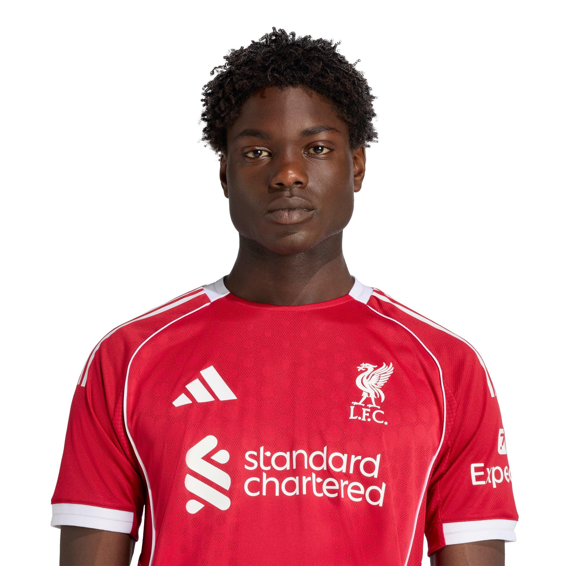 Rosso - adidas - Liverpool Authentic Home Shirt 2025 2026 Adults - 6
