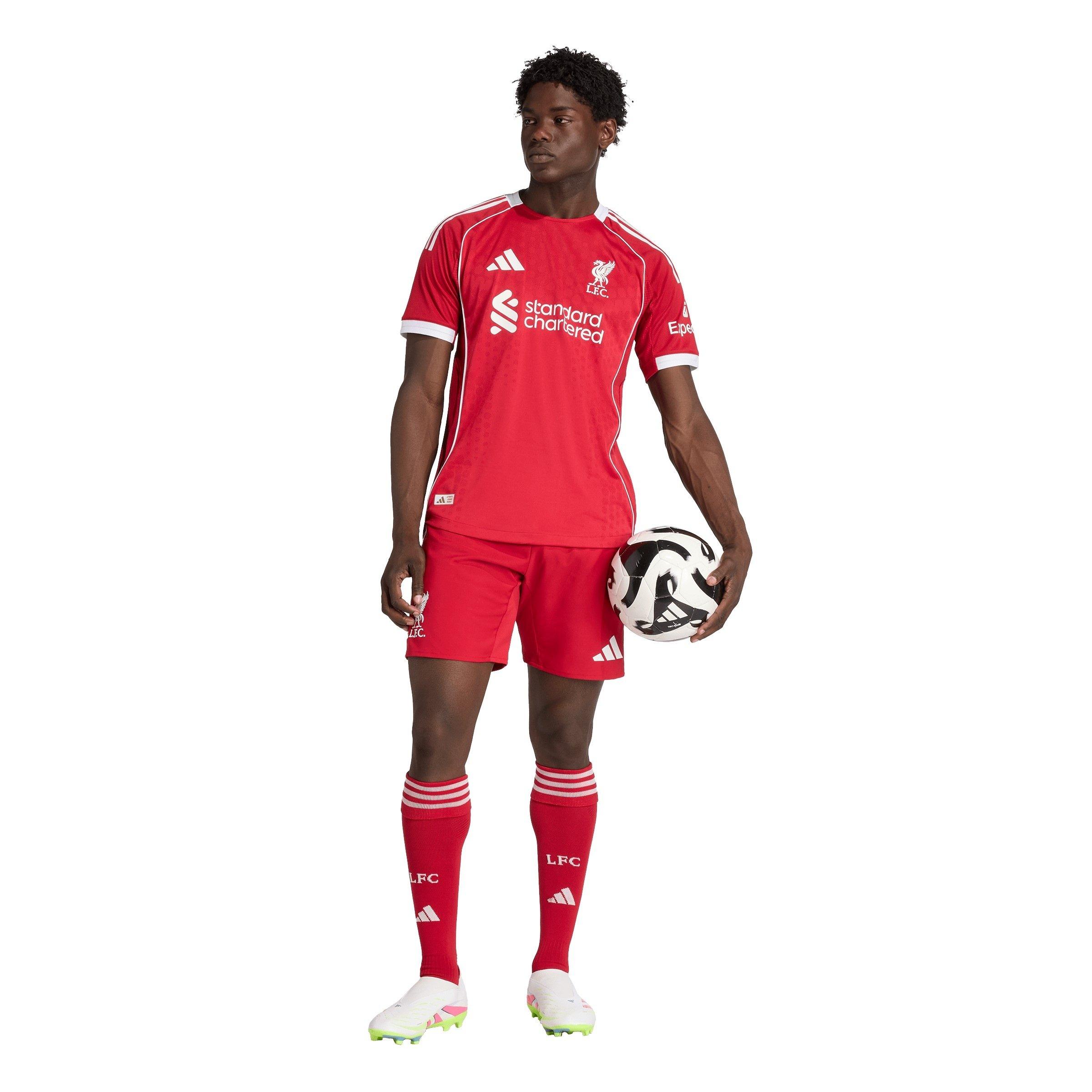 Rosso - adidas - Liverpool Authentic Home Shirt 2025 2026 Adults - 7