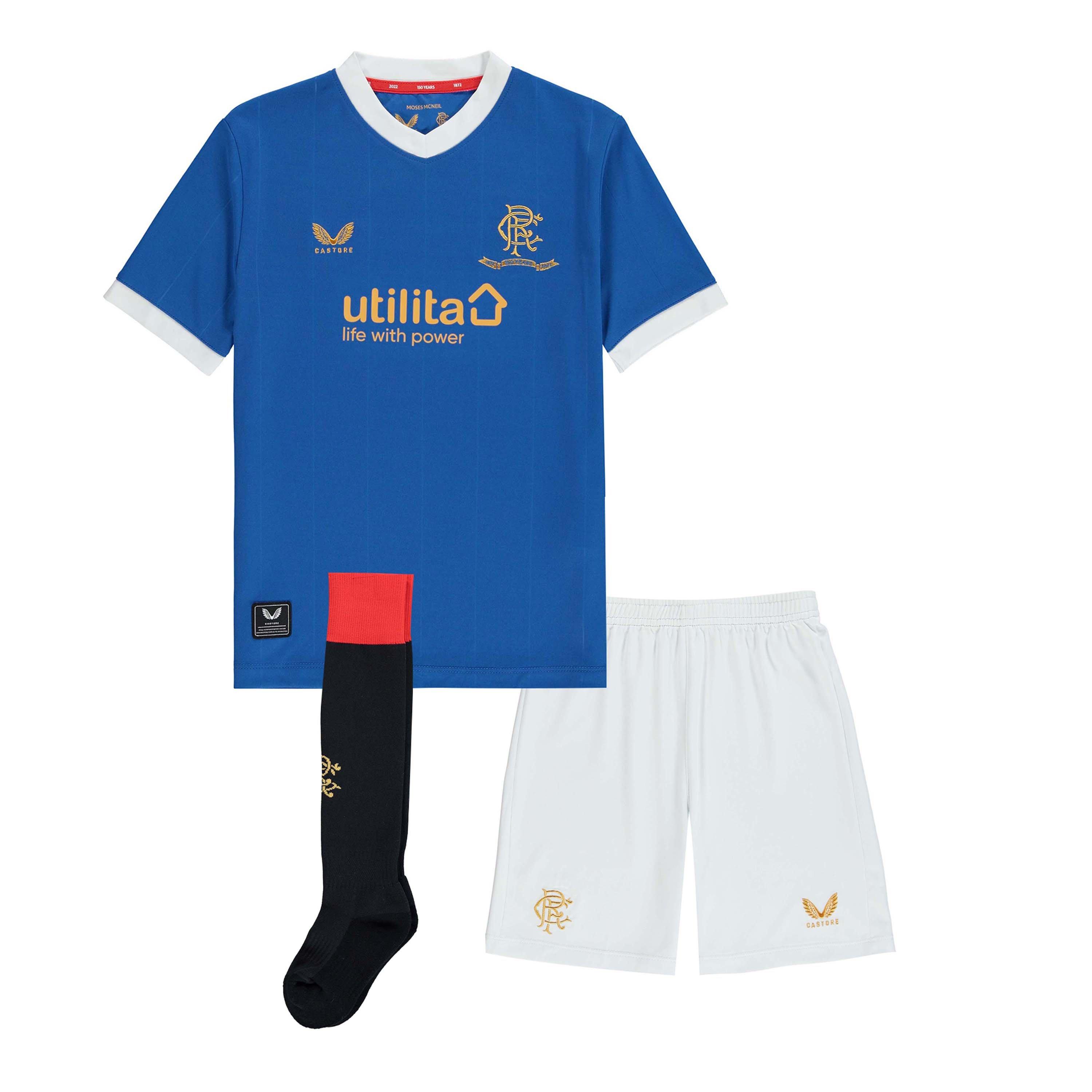 Blu/Bianco - Castore - Rangers Home Mini Kit 2021 2022 - 1