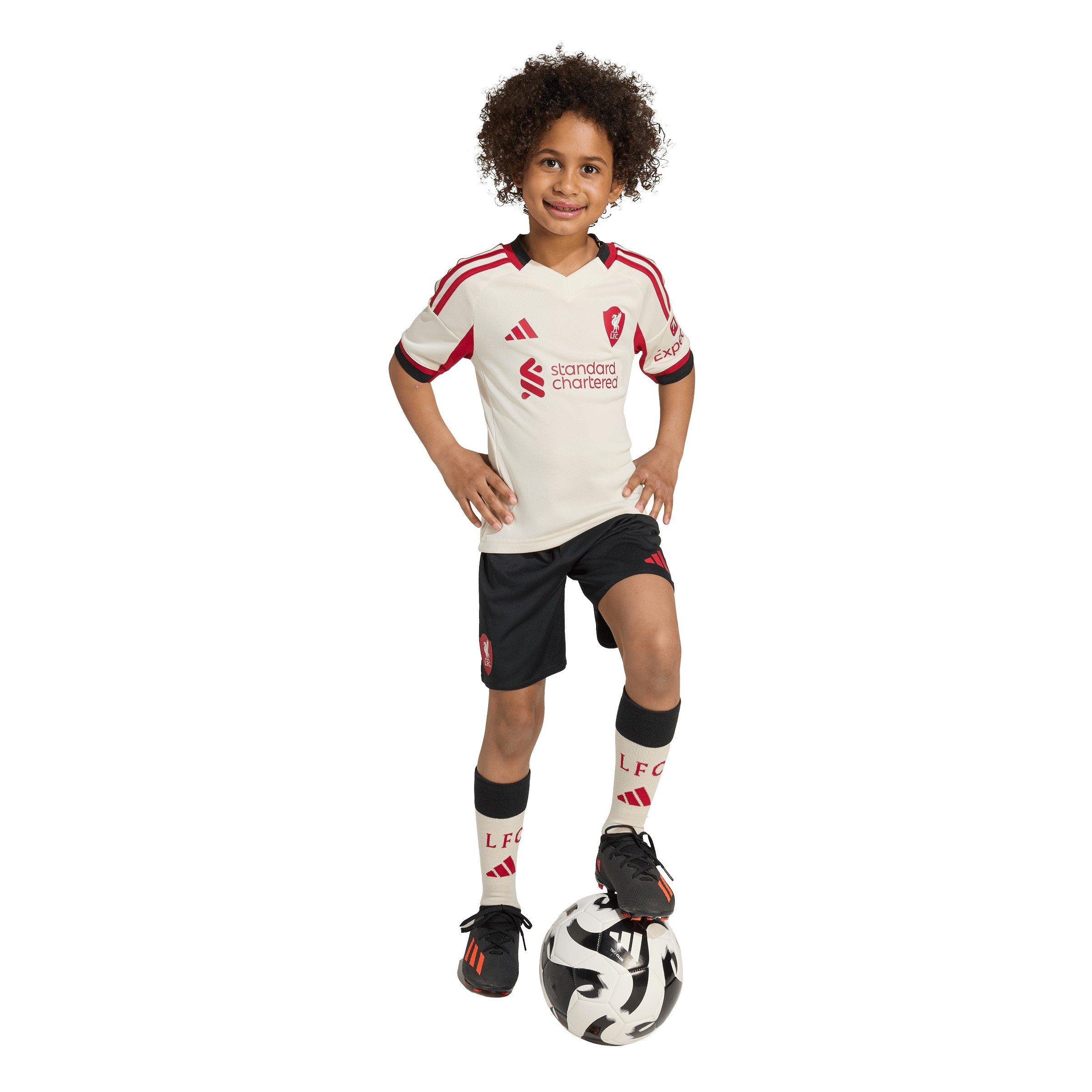 Wit - adidas - Liverpool Away Minikit 2025 2026 Infants - 5