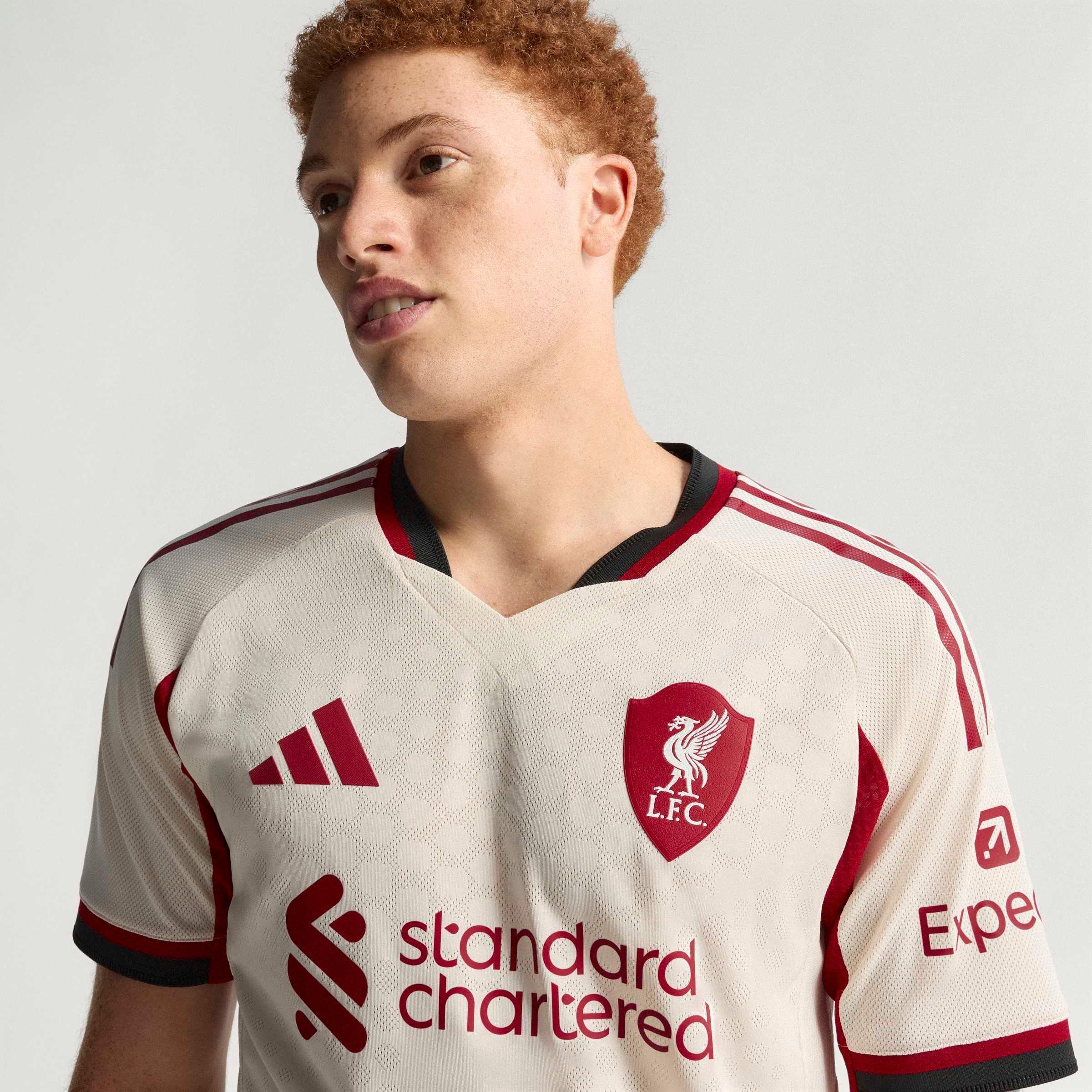 Bianco - adidas - Liverpool Authentic Away Shirt 2025 2026 Adults - 14