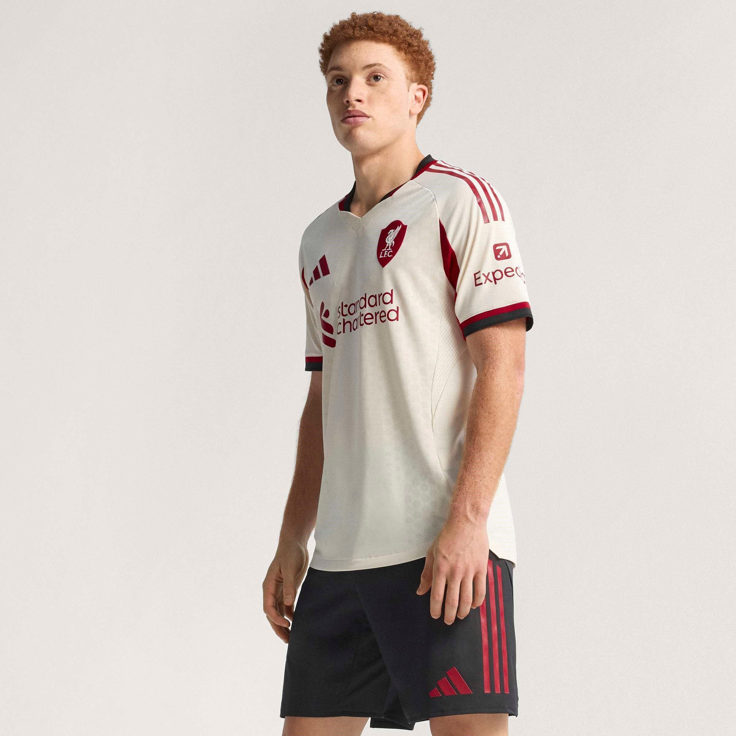 Bianco - adidas - Liverpool Authentic Away Shirt 2025 2026 Adults - 9