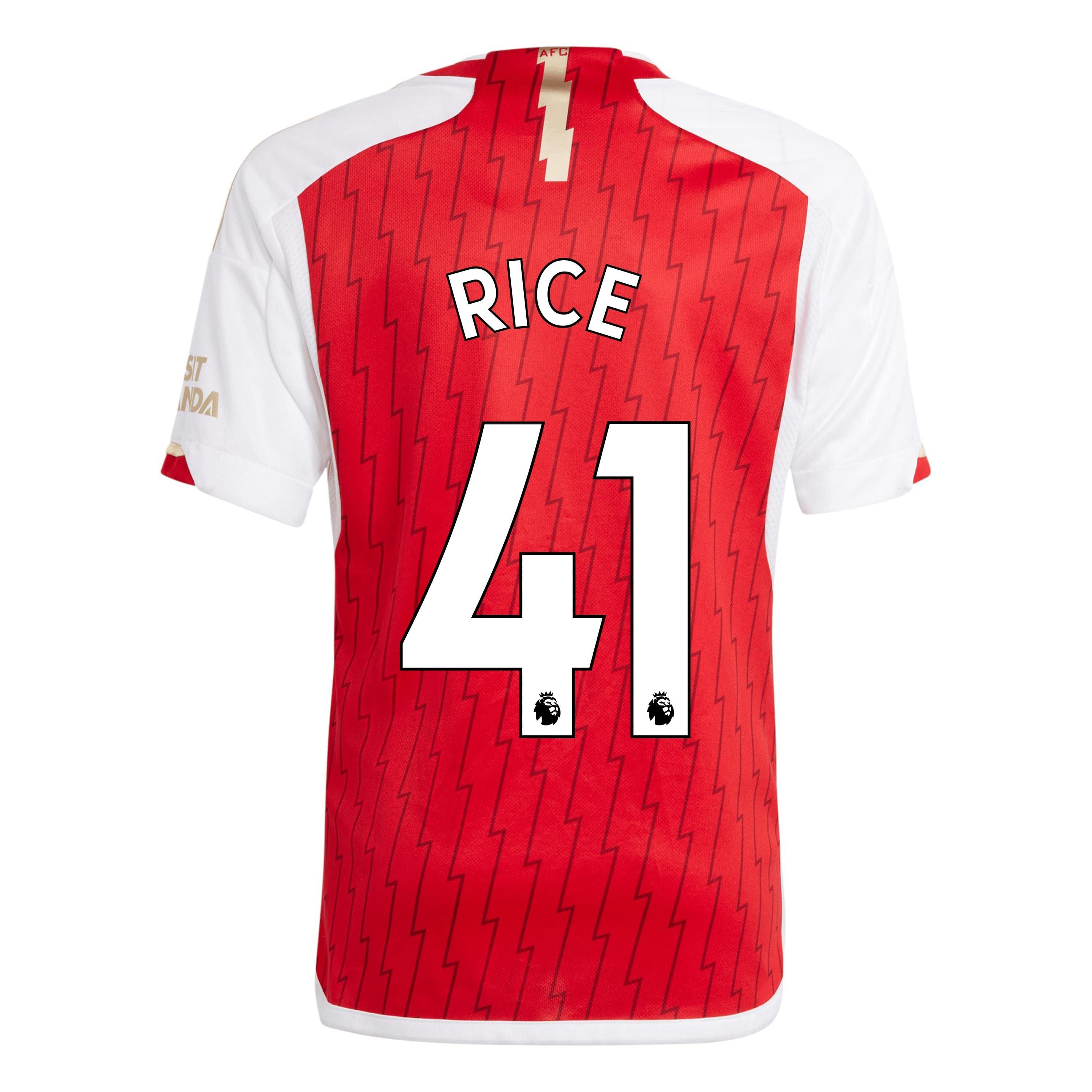 adidas | Arsenal Home Declan Rice 2023 2024 Adults | Hjemlige replika ...