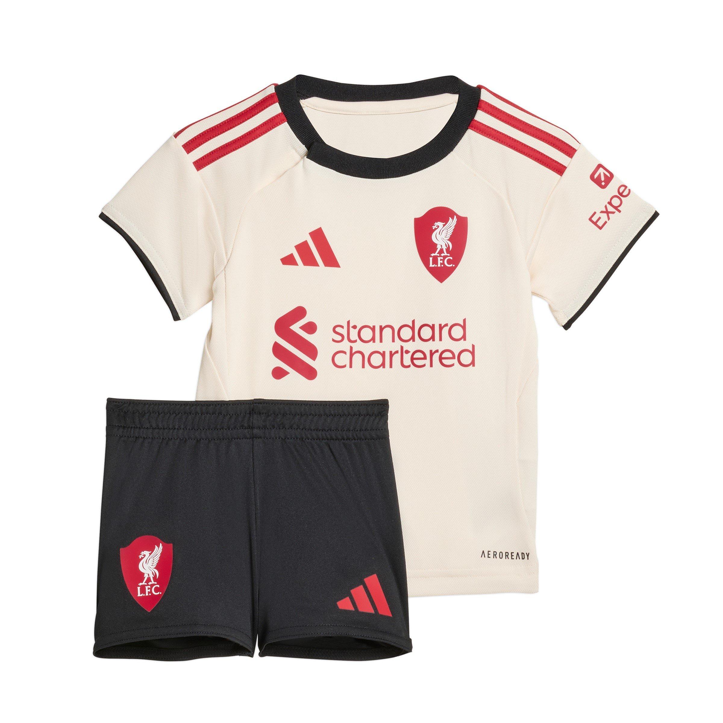 Adidas  Liverpool Away Minikit 2025 2026 Babies - White - 6-9 Months