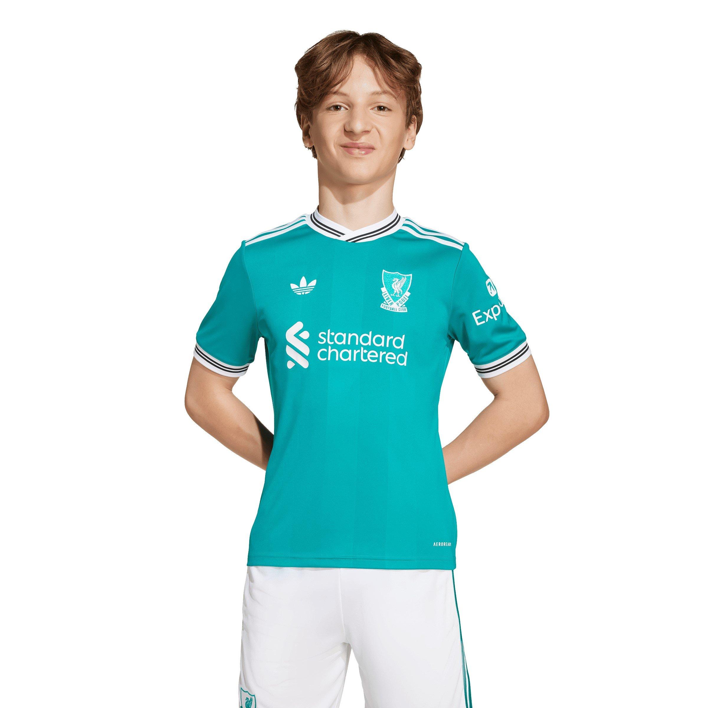 Vert - adidas - Liverpool Third Shirt 2025 2026 Juniors - 5