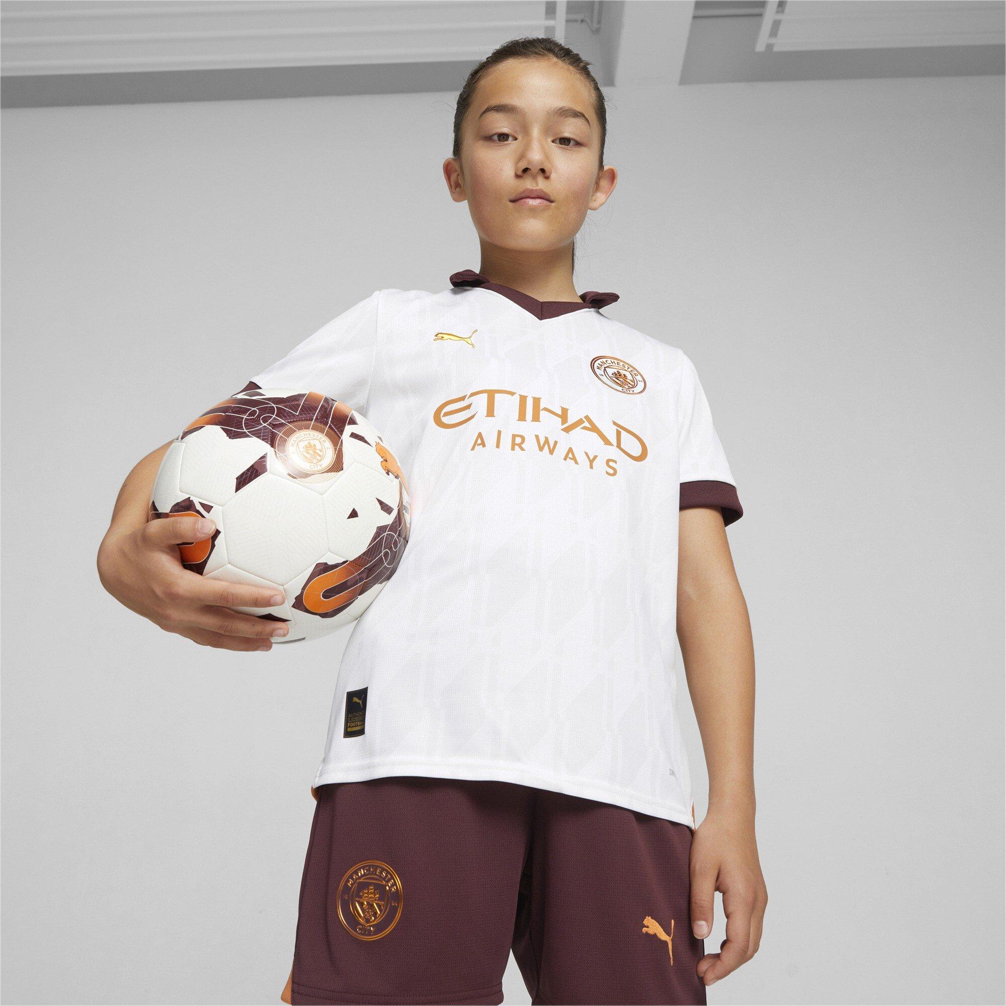 Weiß/Bronze - Puma - Manchester City Away Shirt 2023 2024 Juniors - 2