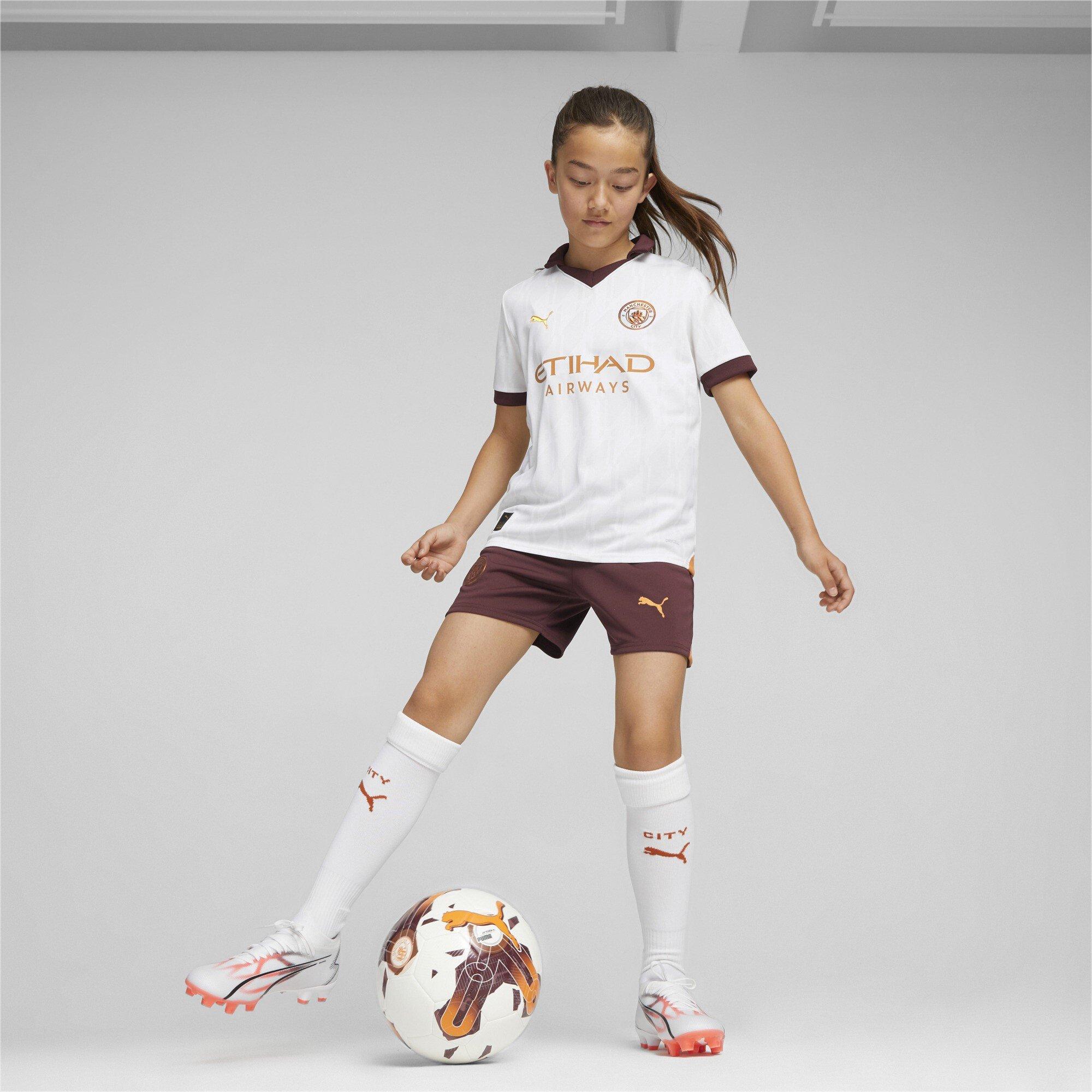 Weiß/Bronze - Puma - Manchester City Away Shirt 2023 2024 Juniors - 4