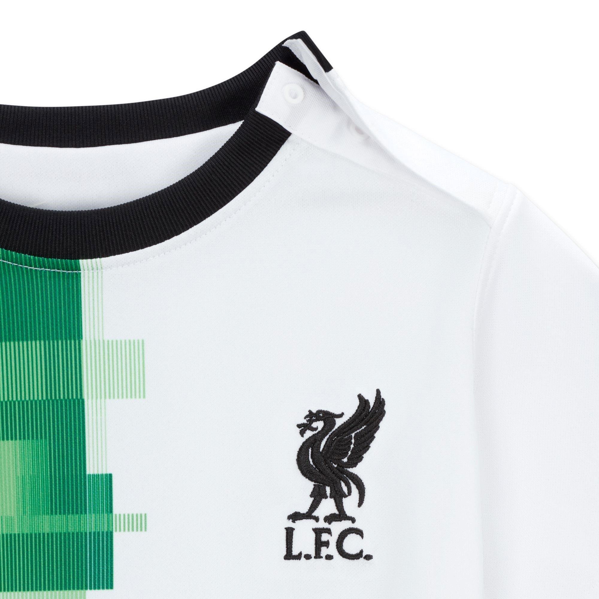 Blanco/Verde - Nike - Liverpool Away Babykit 2023 2024 Baby - 3