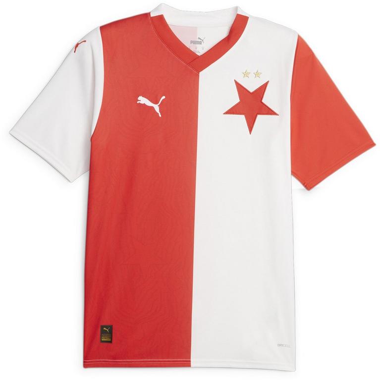 Rouge - Puma - Slavia Prague Home Shirt 2023 2024 Adults - 1