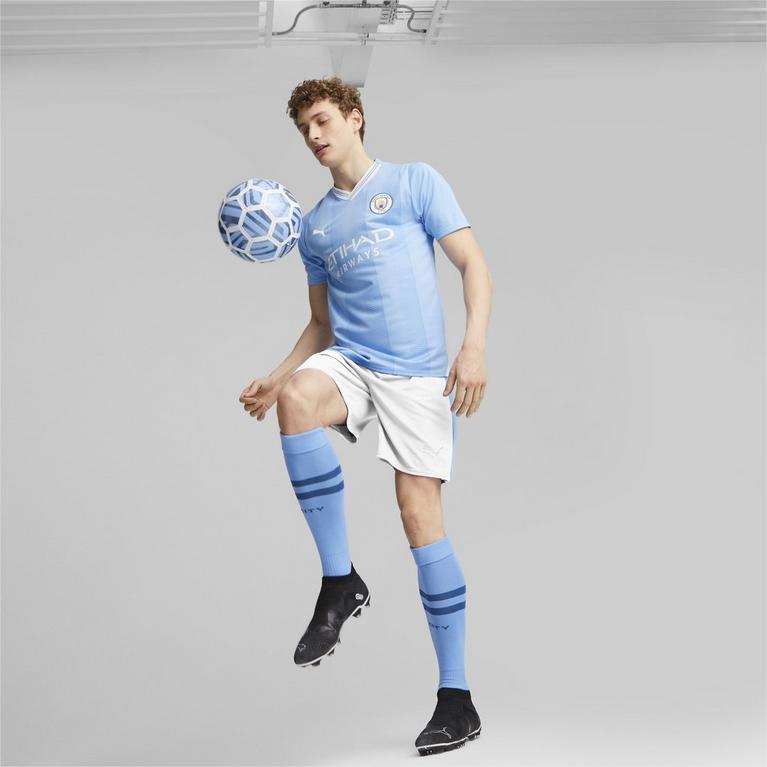 Bleu/Blanc - Puma - Manchester City Home Shirt 2023 2024 Adults - 4