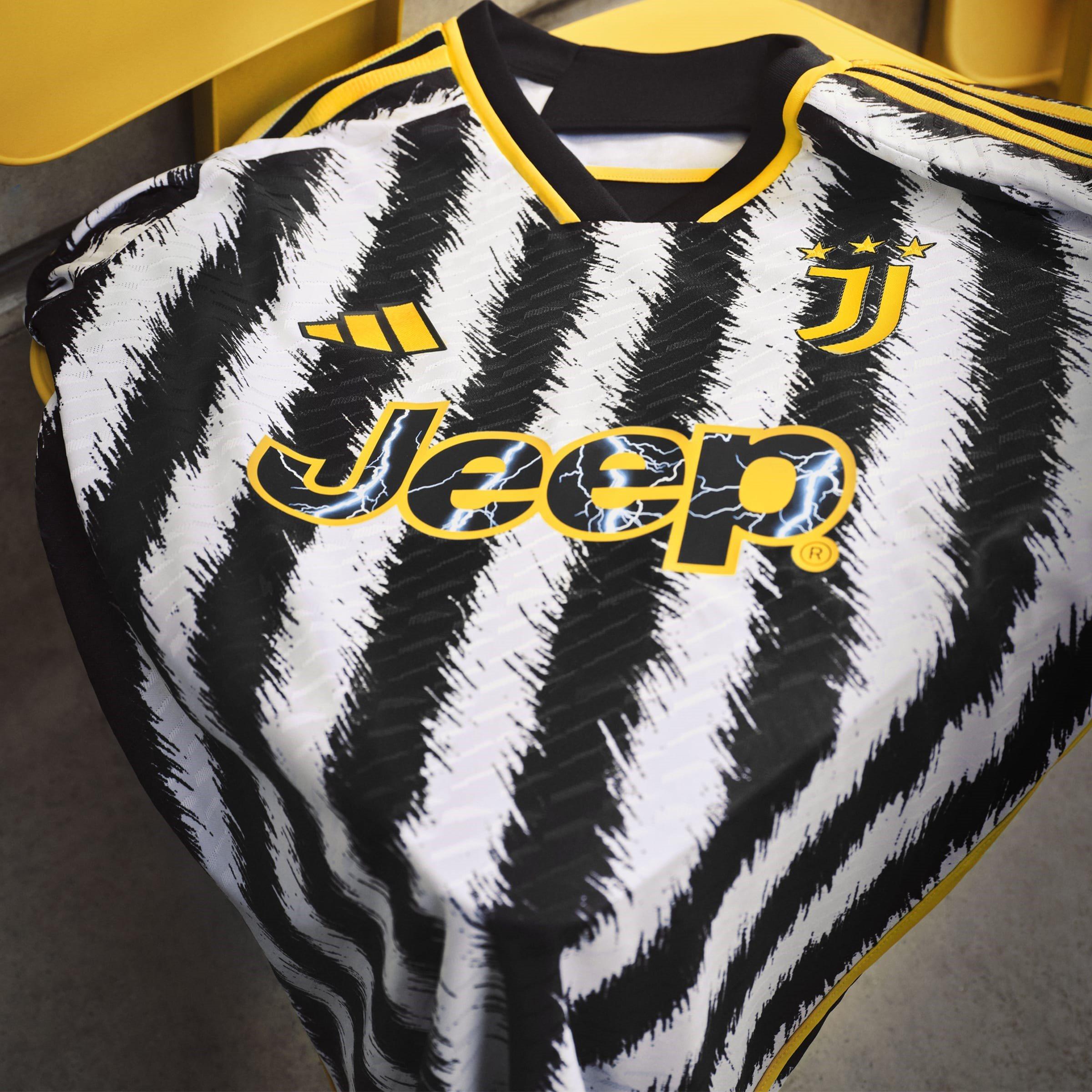 Zwart/Wit - adidas - Juventus Authentic Home Shirt 2023 2024 Adults - 14