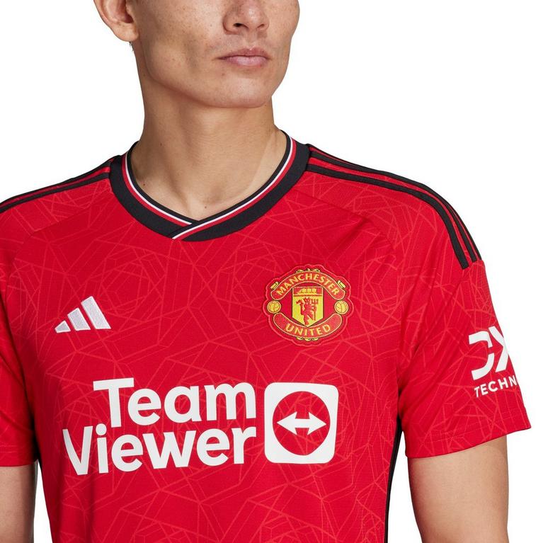 Team Rot - adidas - Manchester United Home Shirt 2023 2024 Adults - 7