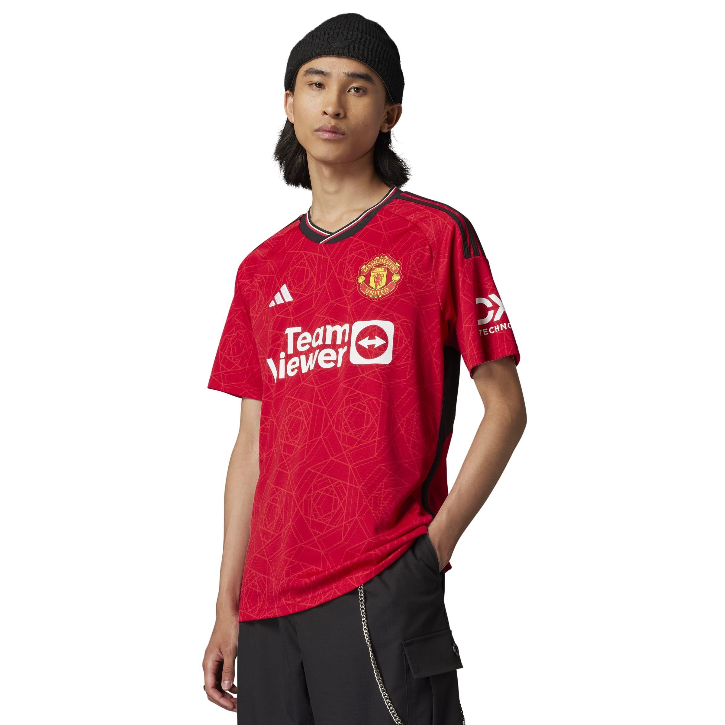 Équipe Rouge - adidas - Manchester United Home Shirt 2023 2024 Adults - 9