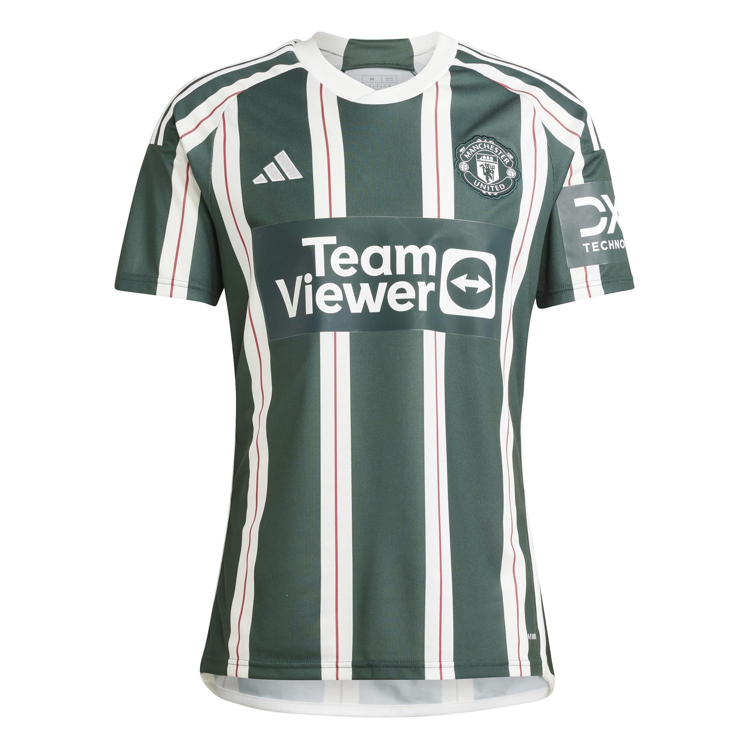 adidas Manchester United Away Shirt 2023 2024 Adults Domestic Replica Shirts Sports Direct MY