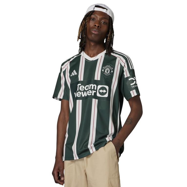 Vert/Blanc - adidas - Manchester United Away Shirt 2023 2024 Adults - 8