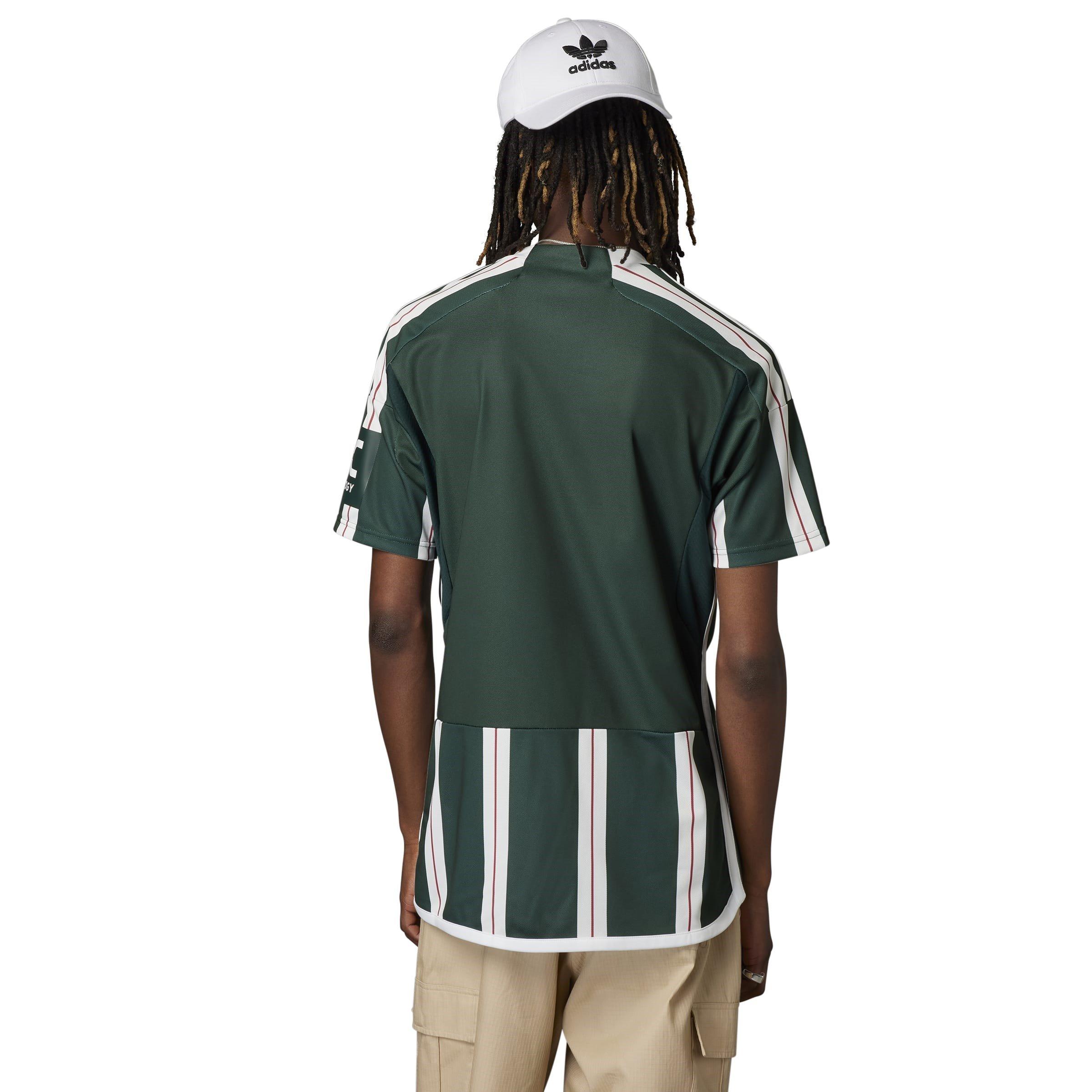 Green/White - adidas - Manchester United Away Shirt 2023 2024 Adults - 9