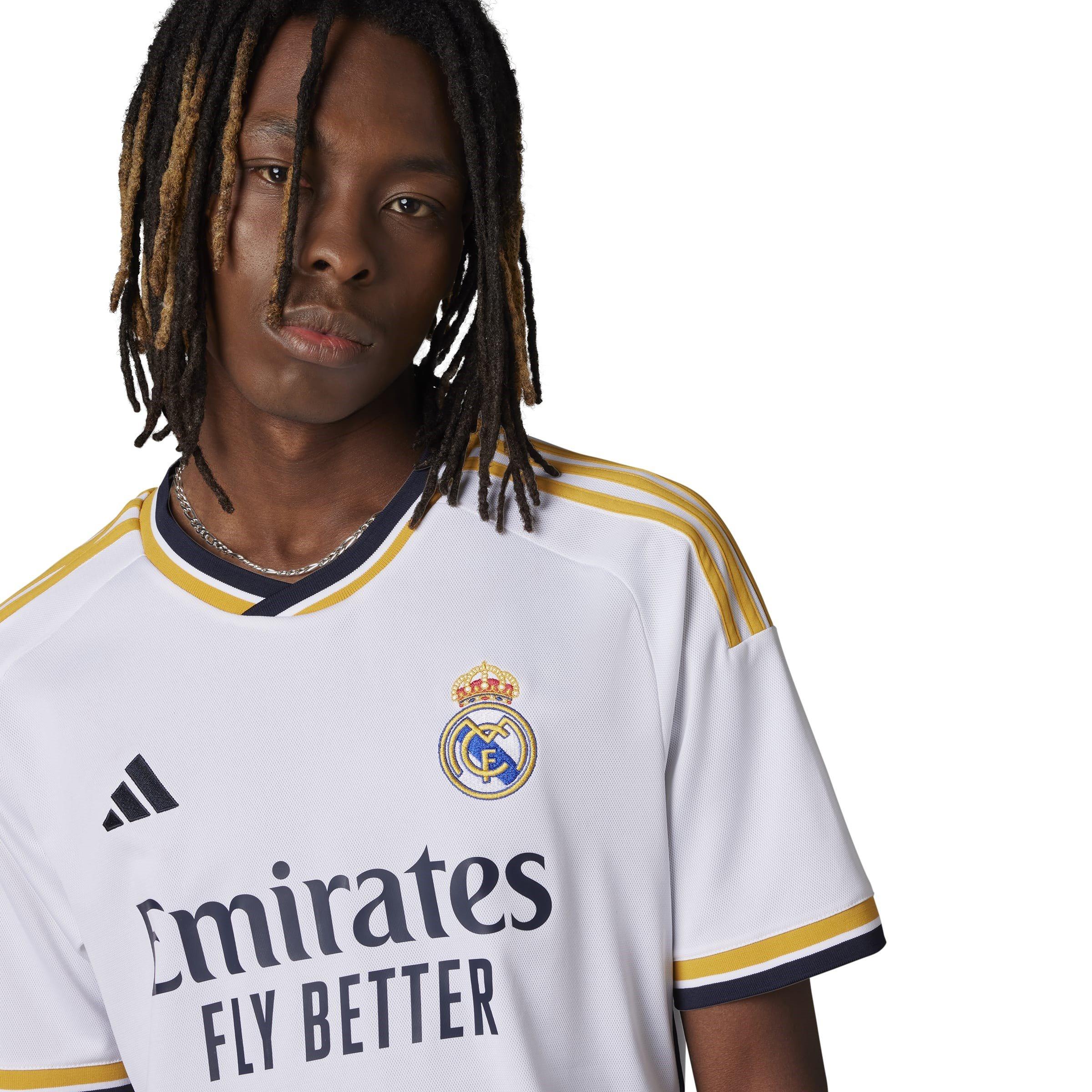 Hvid/Guld - adidas - Real Madrid Home Shirt 2023 2024 Adults - 11