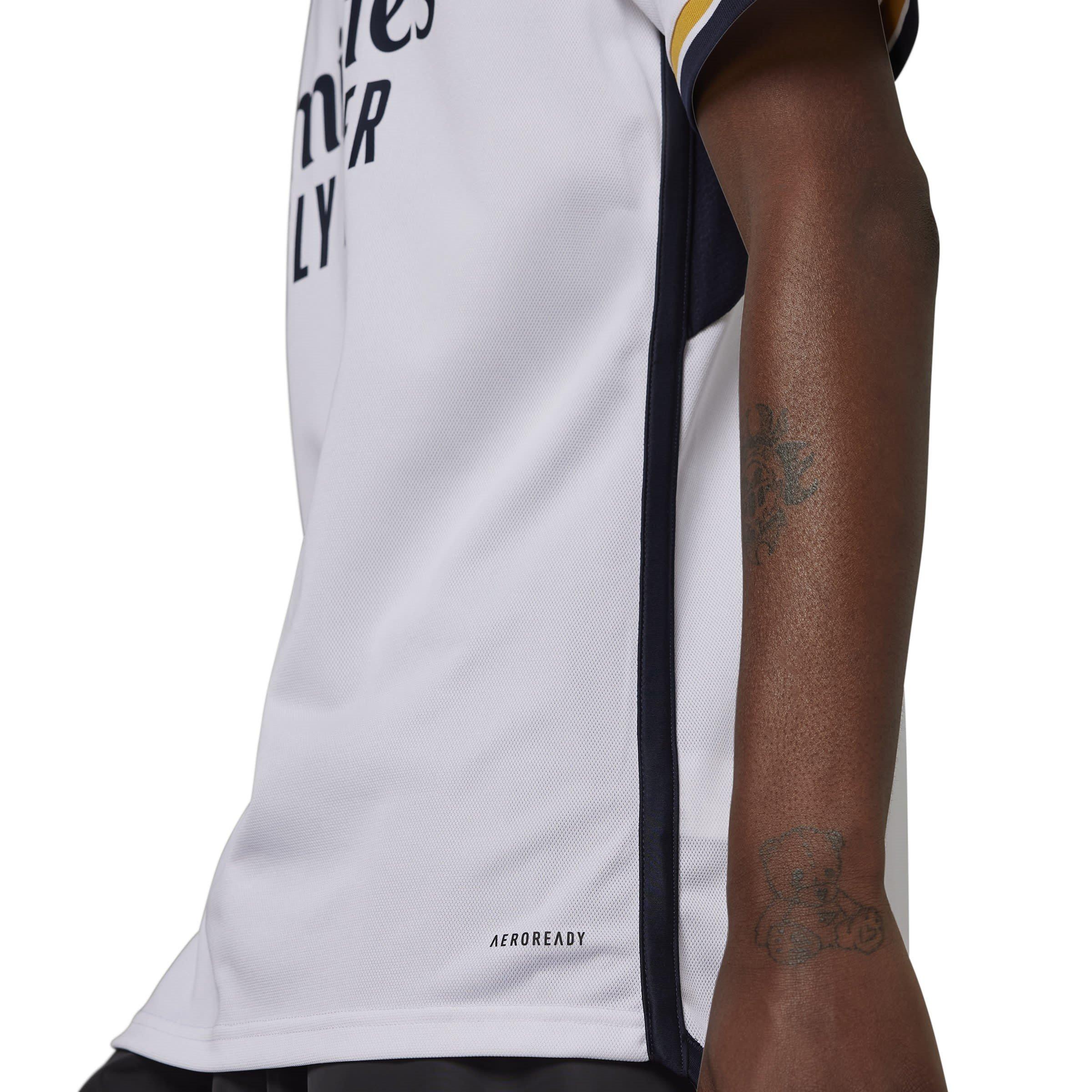 Hvid/Guld - adidas - Real Madrid Home Shirt 2023 2024 Adults - 12