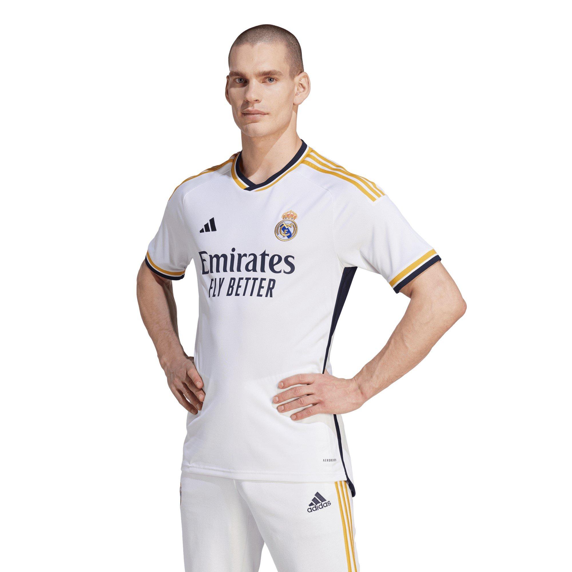 Hvid/Guld - adidas - Real Madrid Home Shirt 2023 2024 Adults - 3