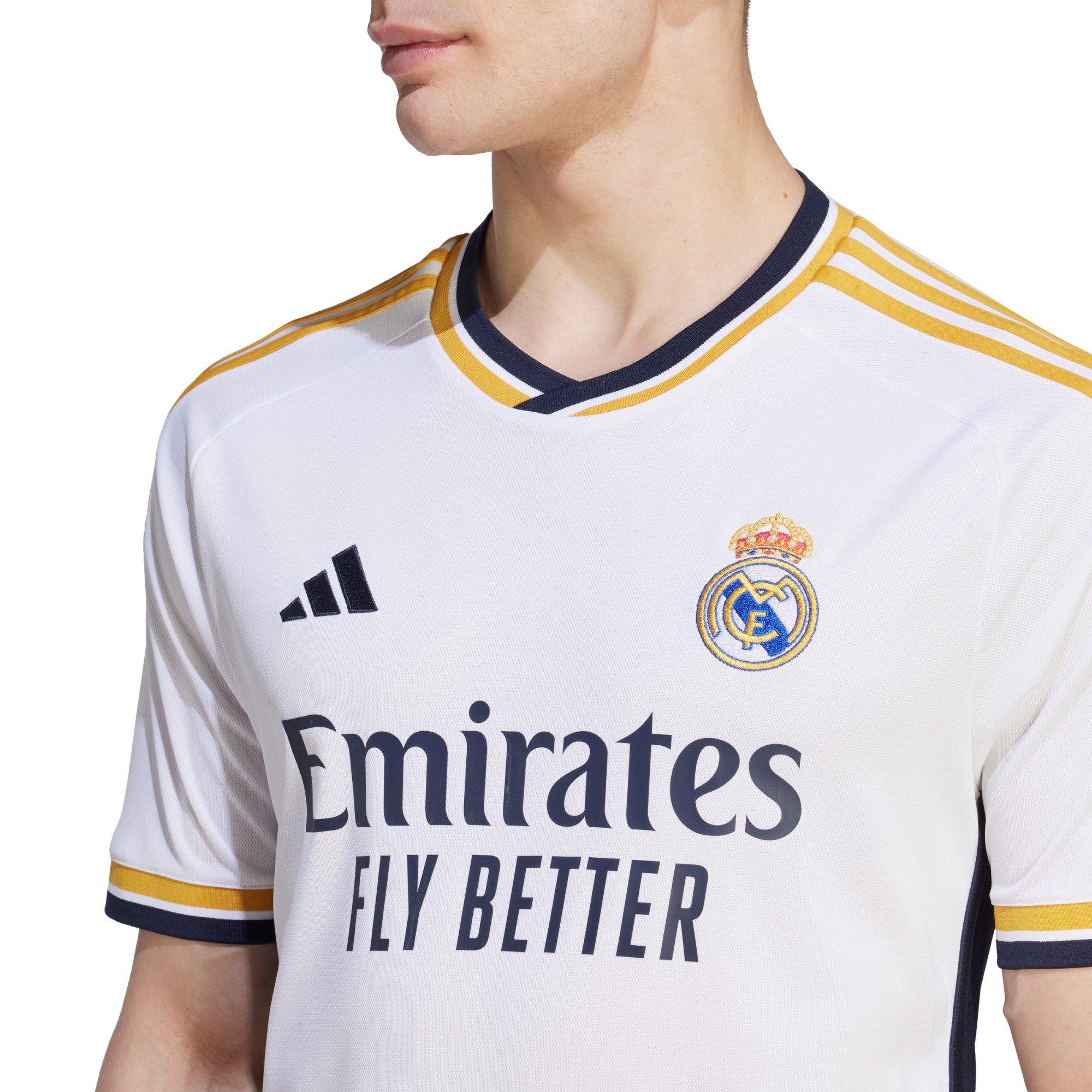 Hvid/Guld - adidas - Real Madrid Home Shirt 2023 2024 Adults - 5