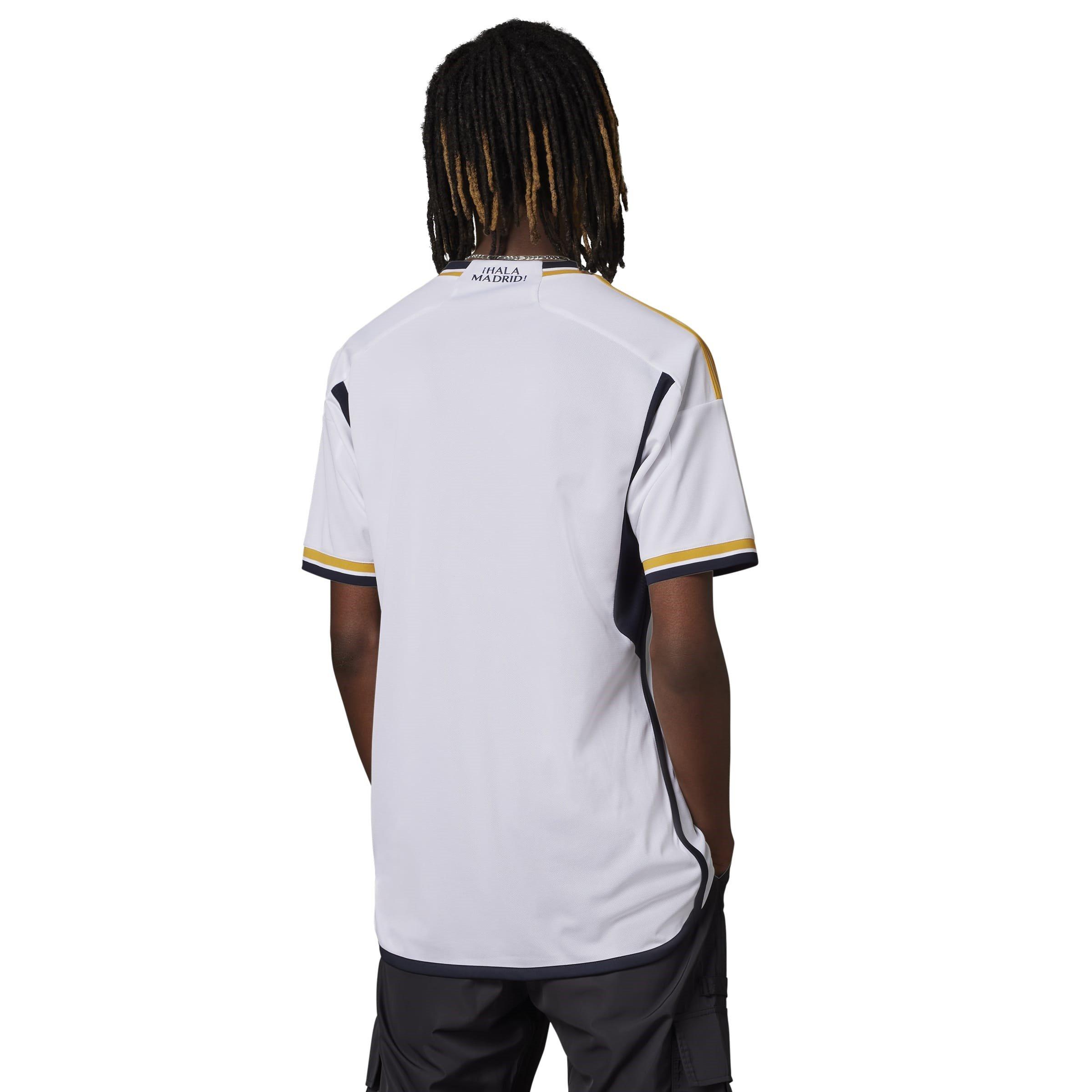 Hvid/Guld - adidas - Real Madrid Home Shirt 2023 2024 Adults - 9