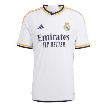 adidas Real Madrid Authentic Home Shirt 2023 2024 Adults