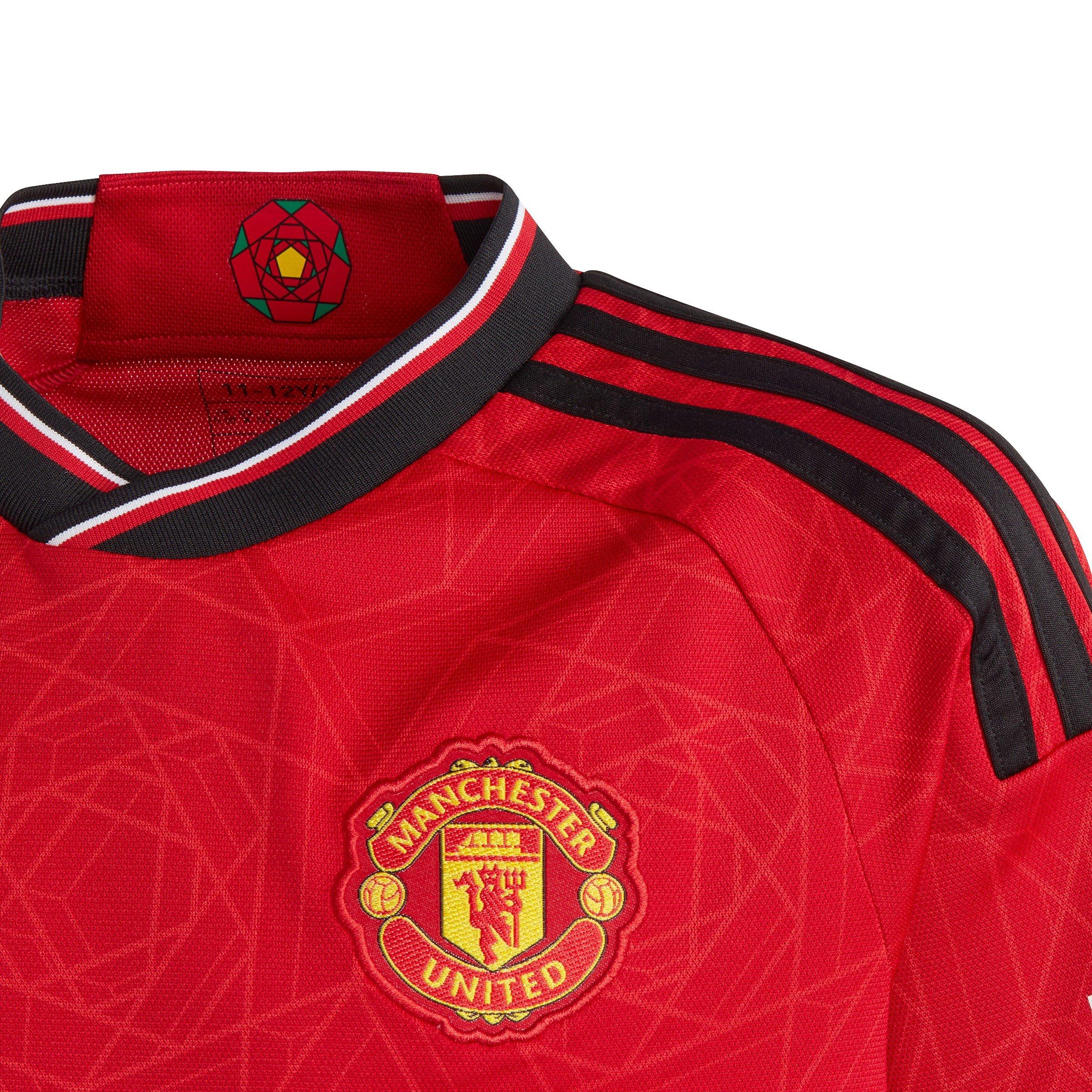 Team Red - adidas - Manchester United Home Shirt 2023 2024 Juniors - 4